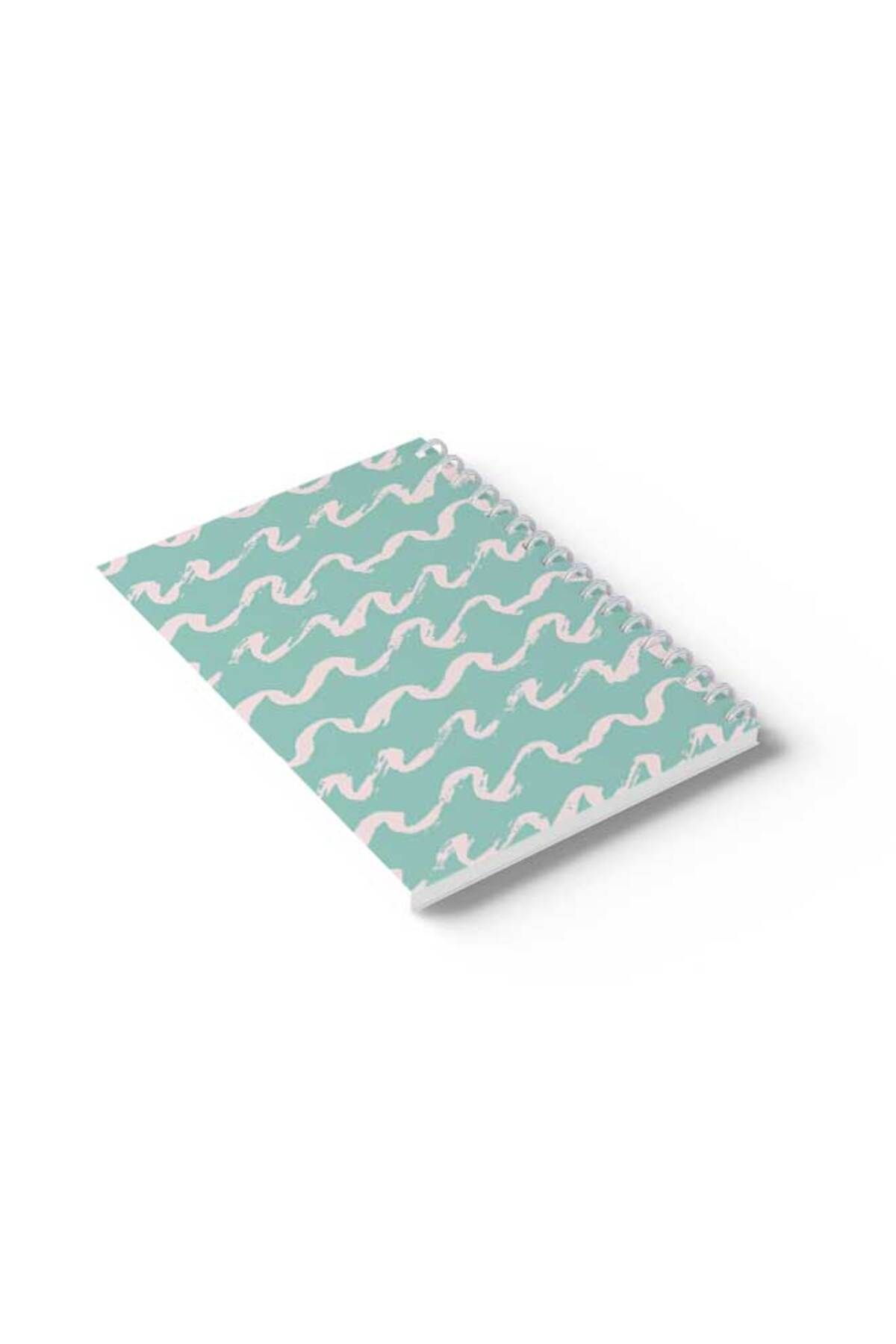LOWHA-Spiral Notebook with Front and Back Hard Covers Featuring Shapes Design 6