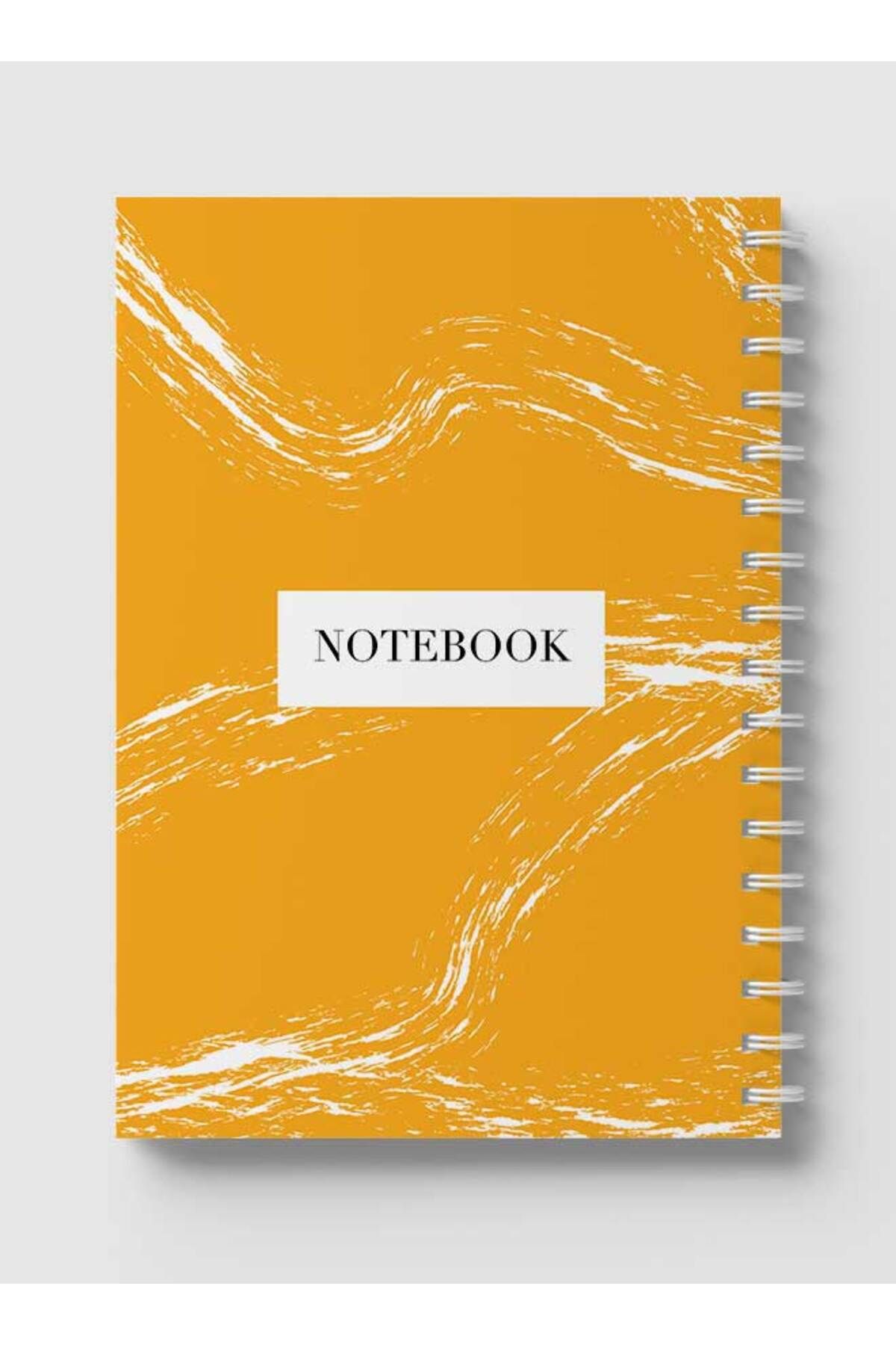 LOWHA-Spiral Notebook with Front and Back Hard Covers Featuring Abstract Design 5