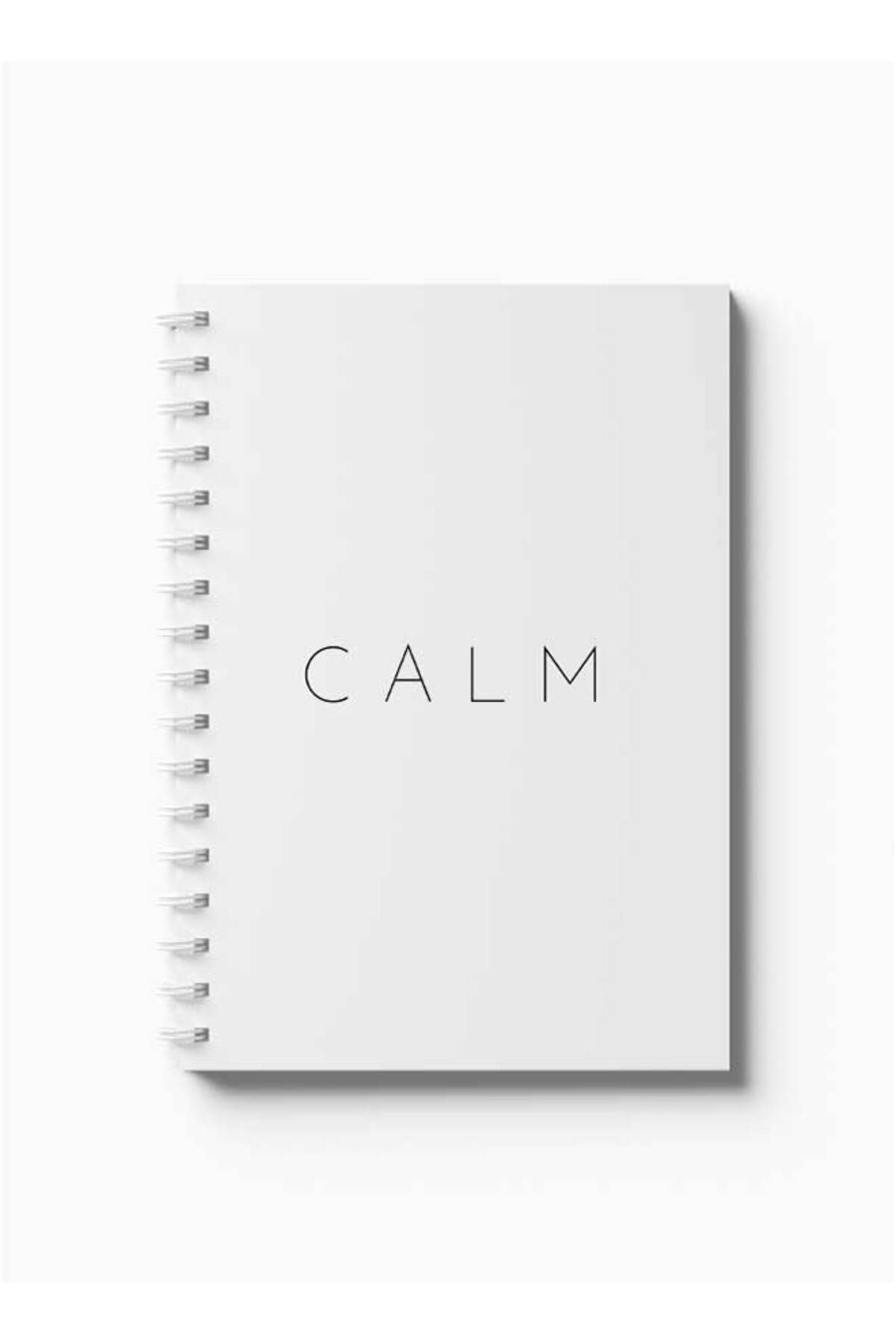 LOWHA-Spiral Notebook with Front and Back Hard Covers Featuring Calm Design 5