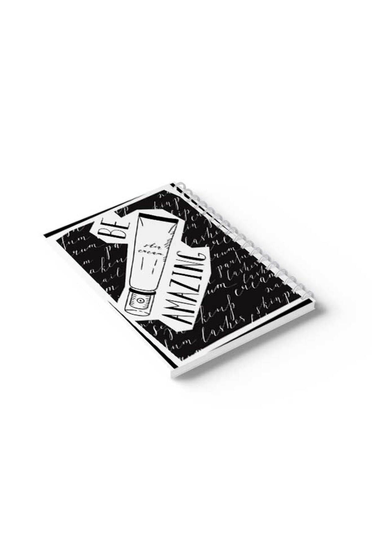 LOWHA-Spiral Notebook with Front and Back Hard Covers Featuring Be Amazing Design 6