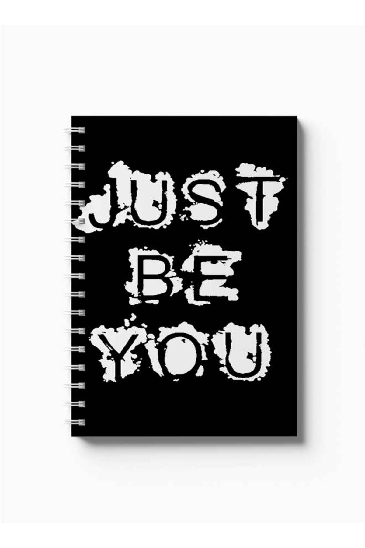 LOWHA-Spiral Notebook with Front and Back Hard Covers Featuring Just Be You Design 5