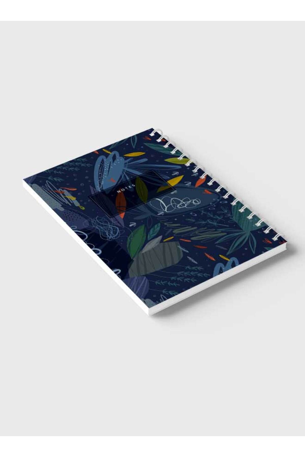 LOWHA-Spiral Notebook with Front and Back Hard Covers Featuring Cool Seamless Abstract Design 6