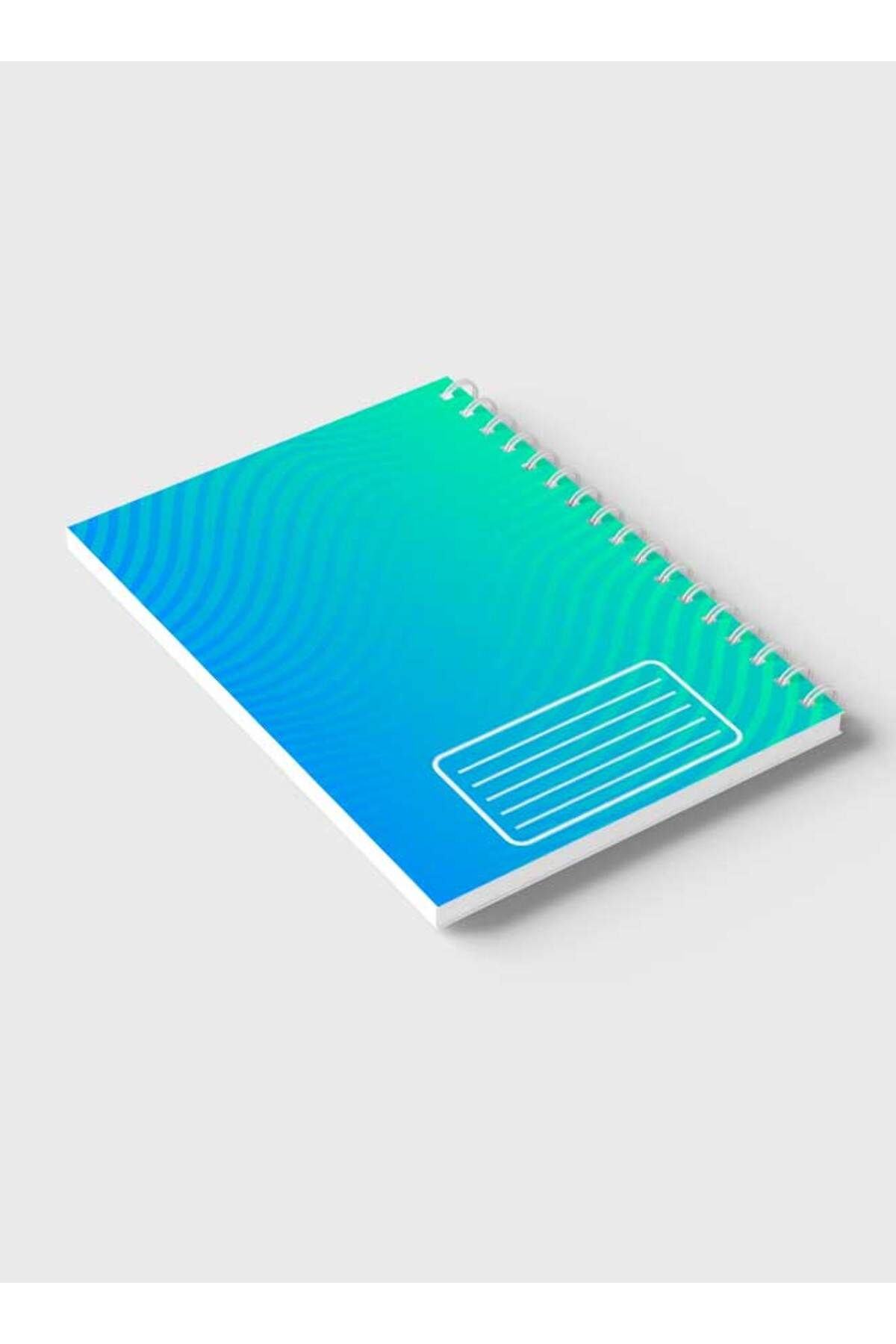 LOWHA-Spiral Notebook with Front and Back Hard Covers Featuring Abstract Design 6