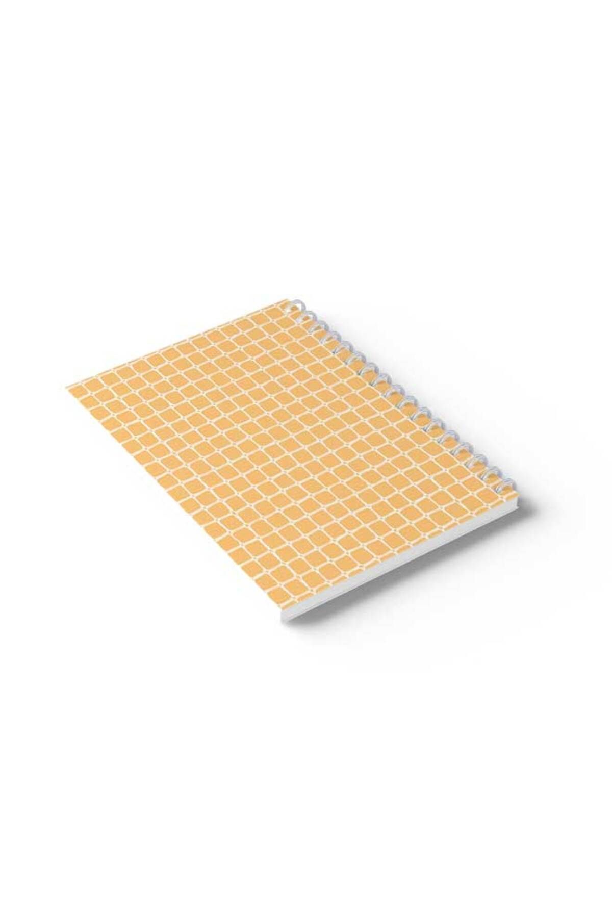 LOWHA-Spiral Notebook with Front and Back Hard Covers Featuring Squares Design 6