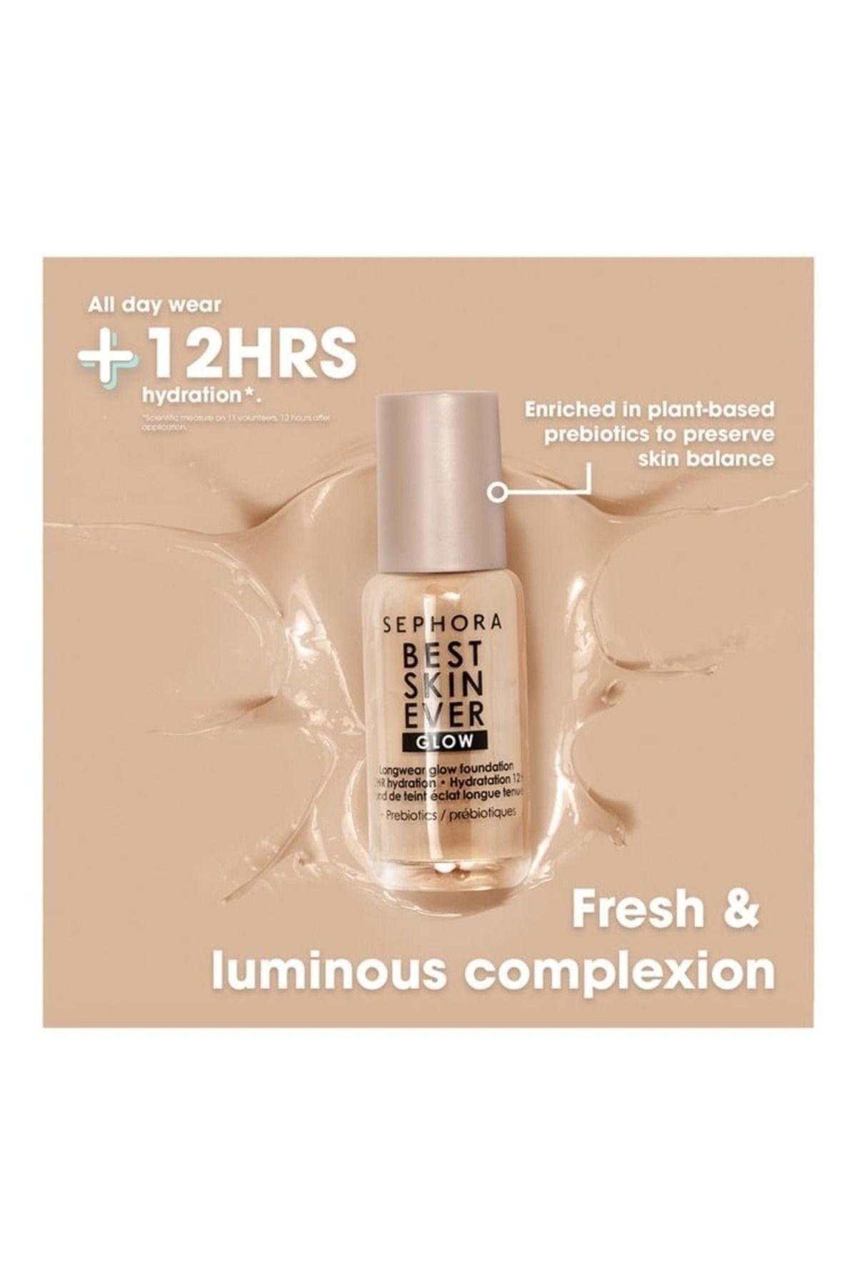 SEPHORA COLLECTION-Best Skin Ever Glow Foundation 21P 25ml – Dewy Finish for Pink Undertones 5