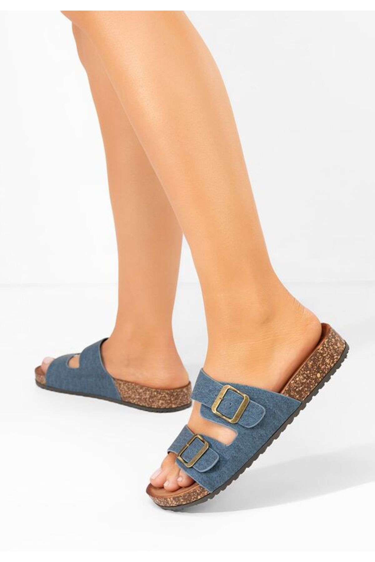 B T Shoes-Janeti jeans thick-soled slippers 2