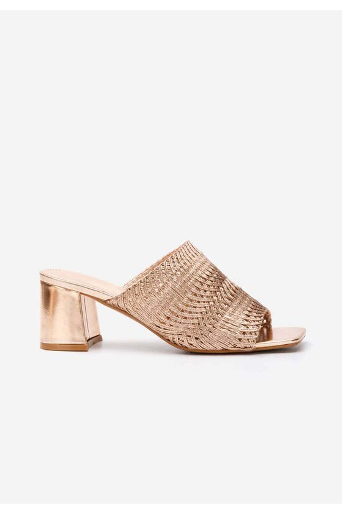 B T Shoes-Papuci cu toc gros Jenesa champagne 3