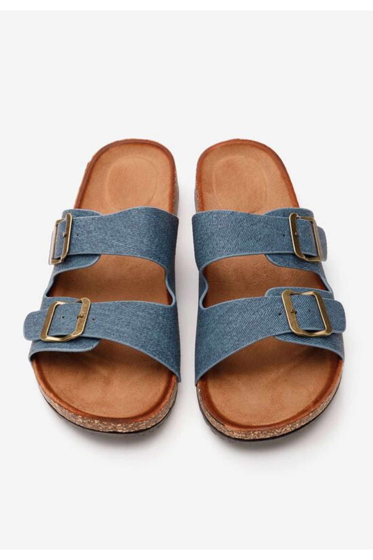 B T Shoes-Janeti jeans thick-soled slippers 6