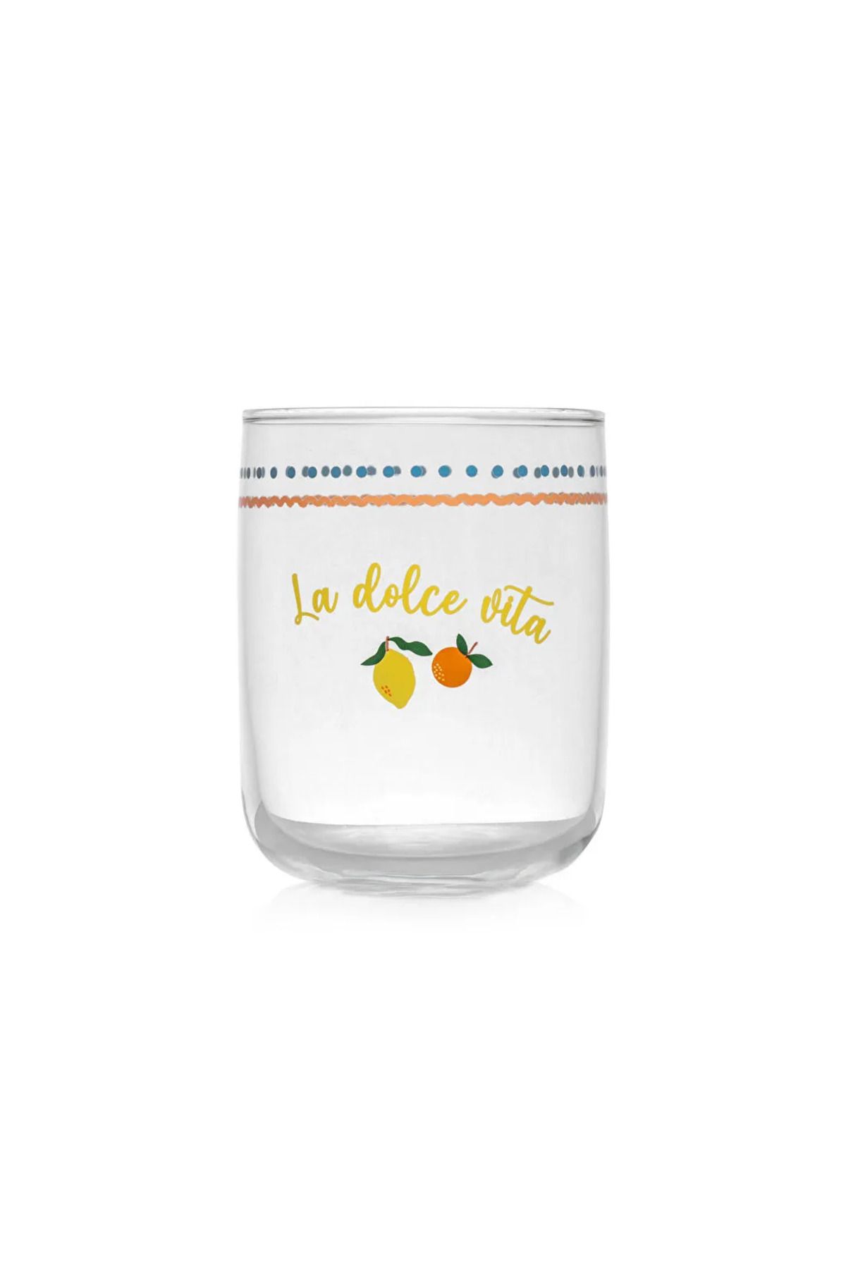 LC Waikiki-Lcw Home Mixed Printed Glass Cup Set of 3 280 ml 5