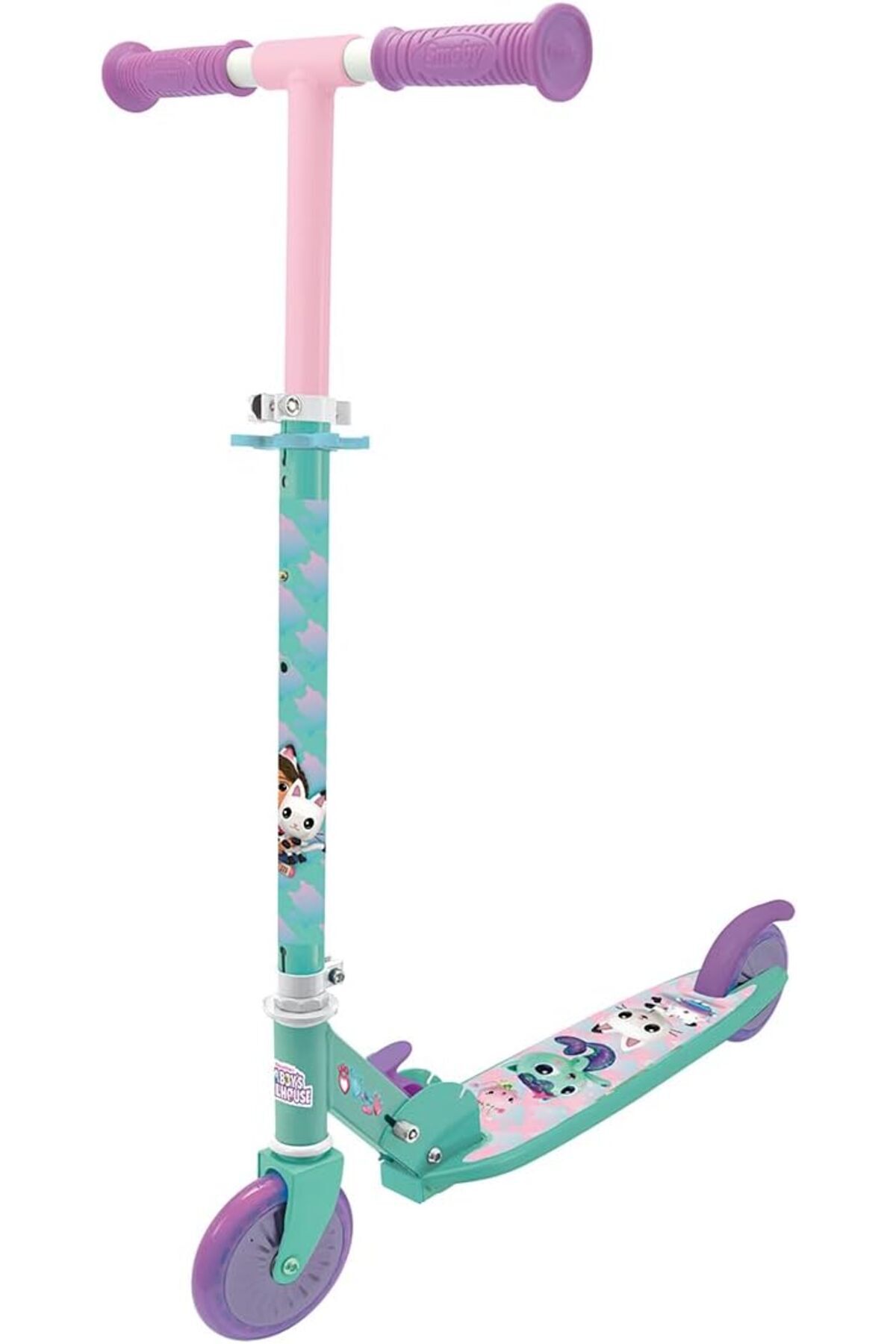 STOREMAX sellbuyst 750377, Smoby Gabby's Dollhouse Scooter, Katlanabilir, 3 Kademeli Gidon Ayarı, Aykan Fren