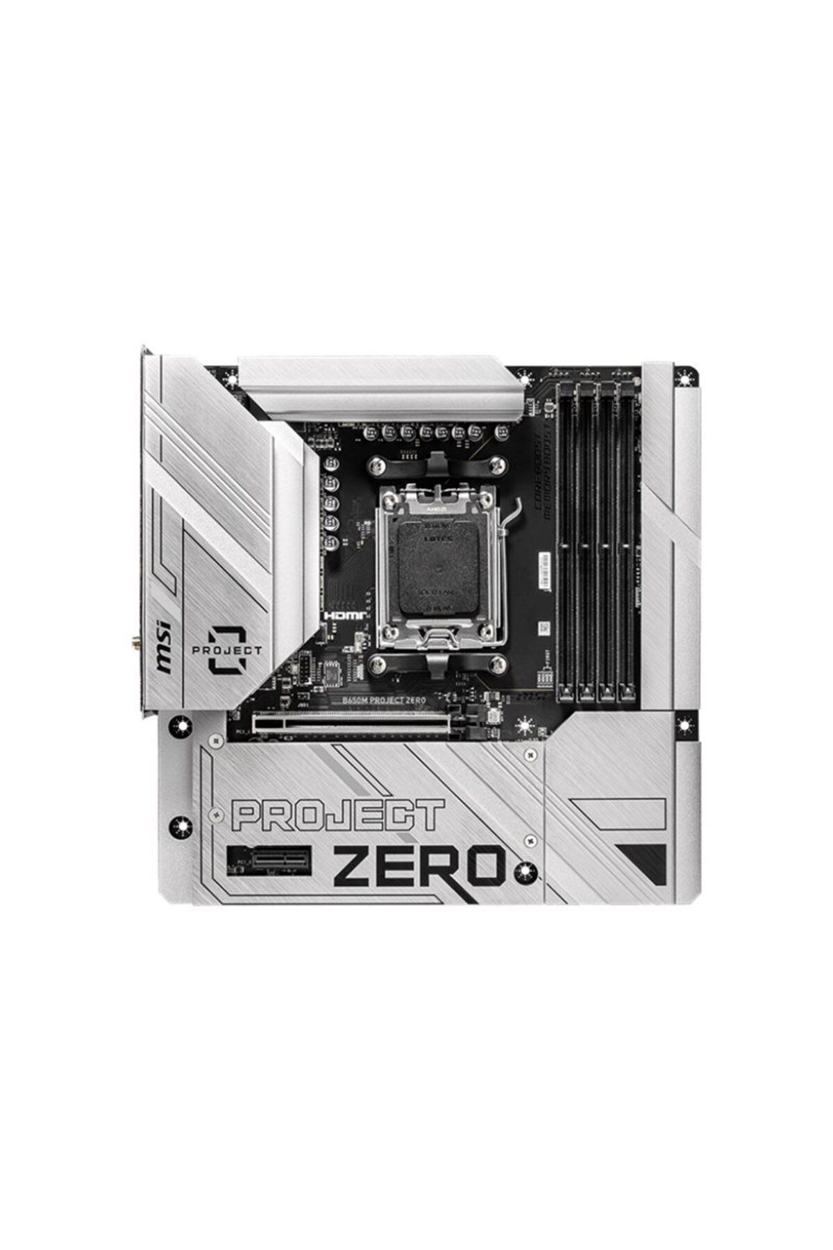 ARMSİLVER-MSI B650M PROJECT ZERO AM5 DDR5 M.2/SATA 1