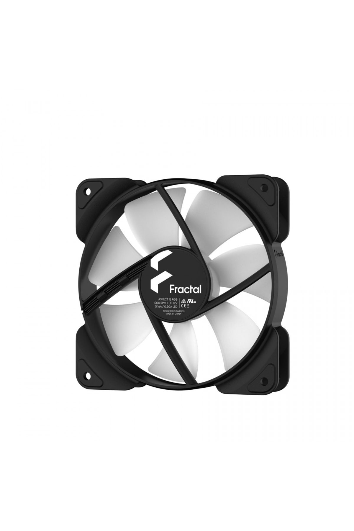 Fractal Design-| Aspect 12 RGB PWM | Czarny | Wentylator obudowy 4