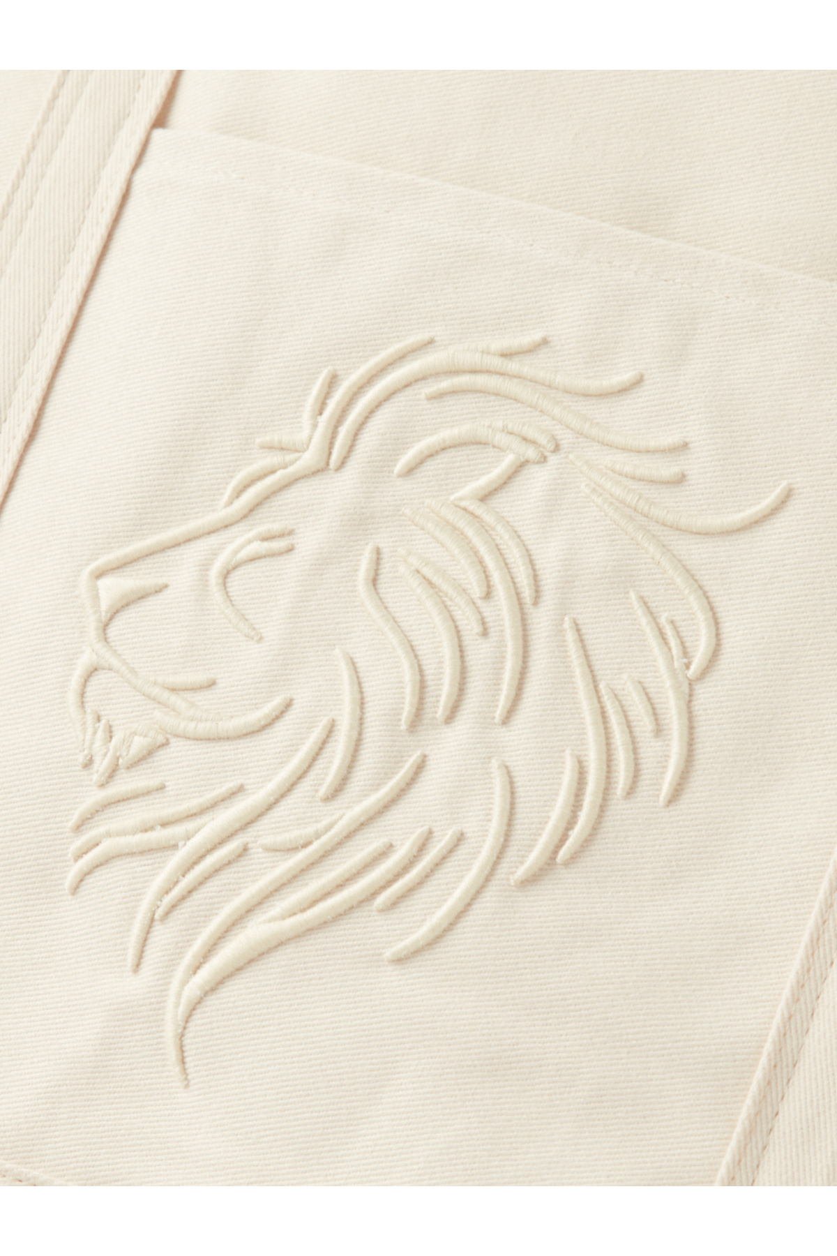 Galatasaray  Galatasaray Aslan Logolu Gabardin Bez Torba Çanta 48*38cm U251333 - Görsel 3