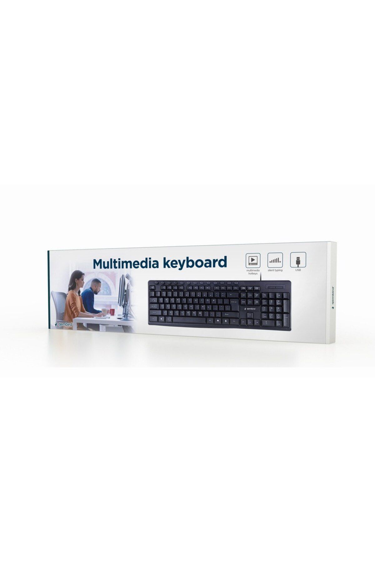 Gembird-| Tastatură multimedia | KB-UM-107 | Multimedia | Cu fir | SUA | Negru 4