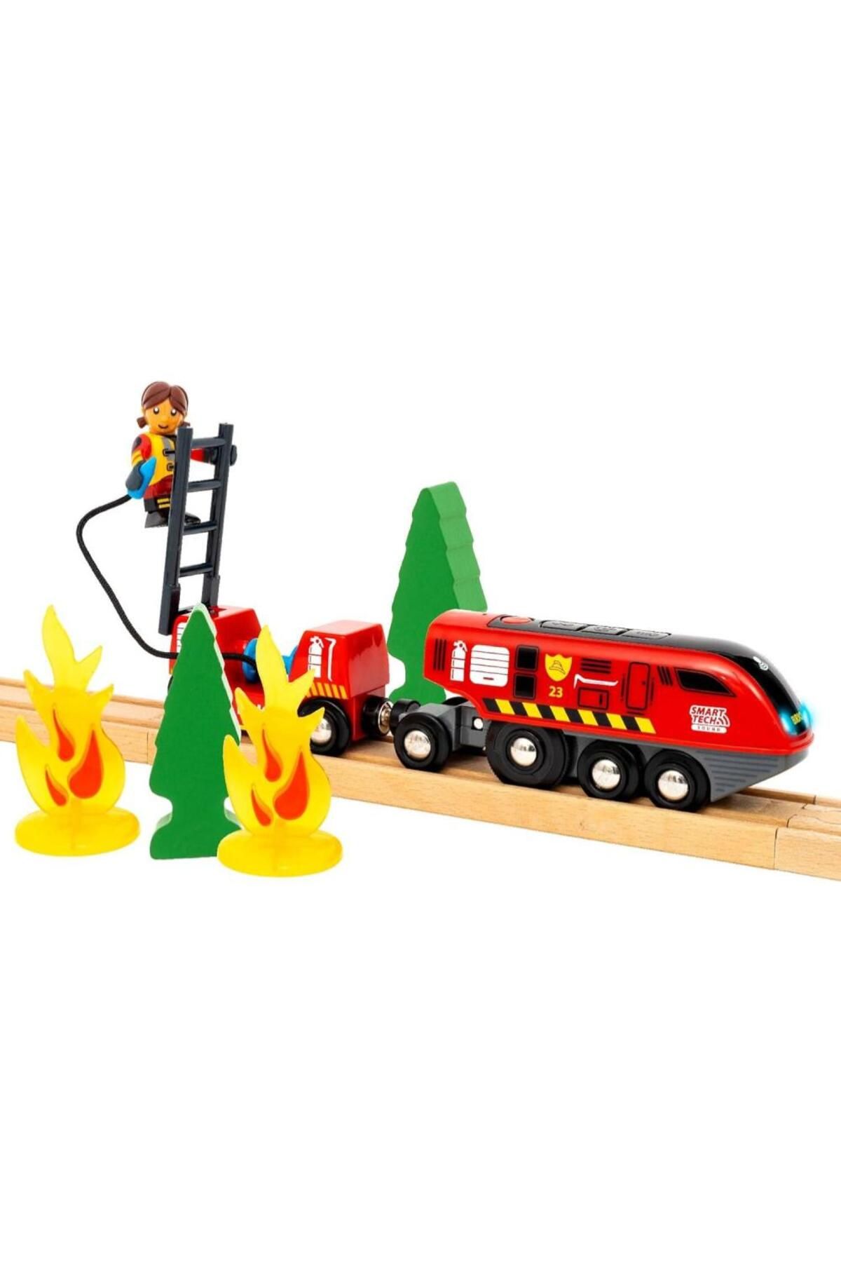 BRIO-Smart fire engine train set 4
