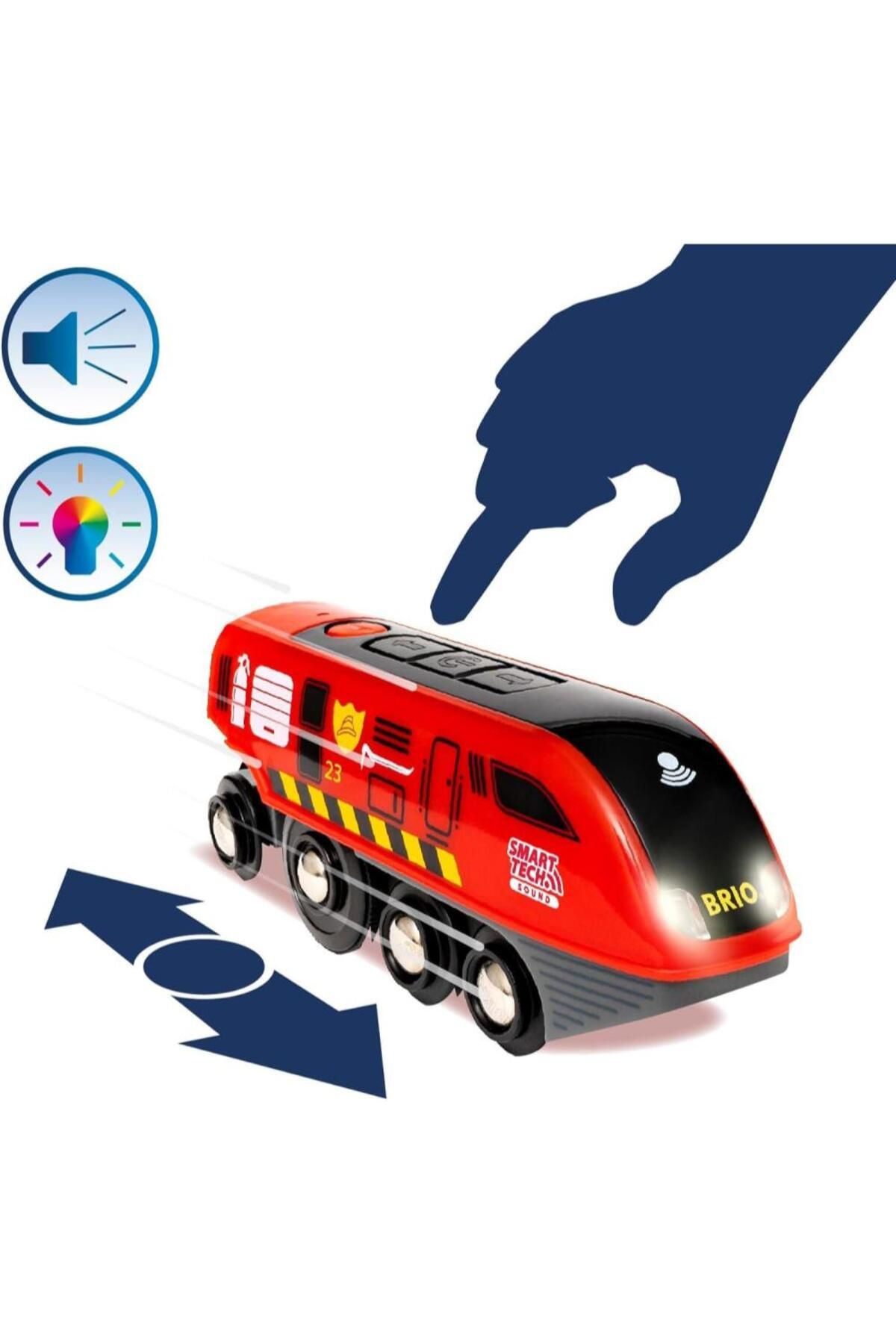 BRIO-Smart fire engine train set 7