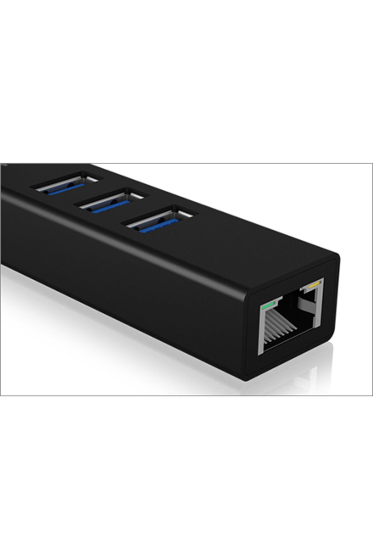 RaidSonic-ICY BOX | IB-HUB1419-LAN | Hub - 3 porty | IEEE 802.3, IEEE 802.3u, IEEE 802.1Q, IEEE 802.1p 3