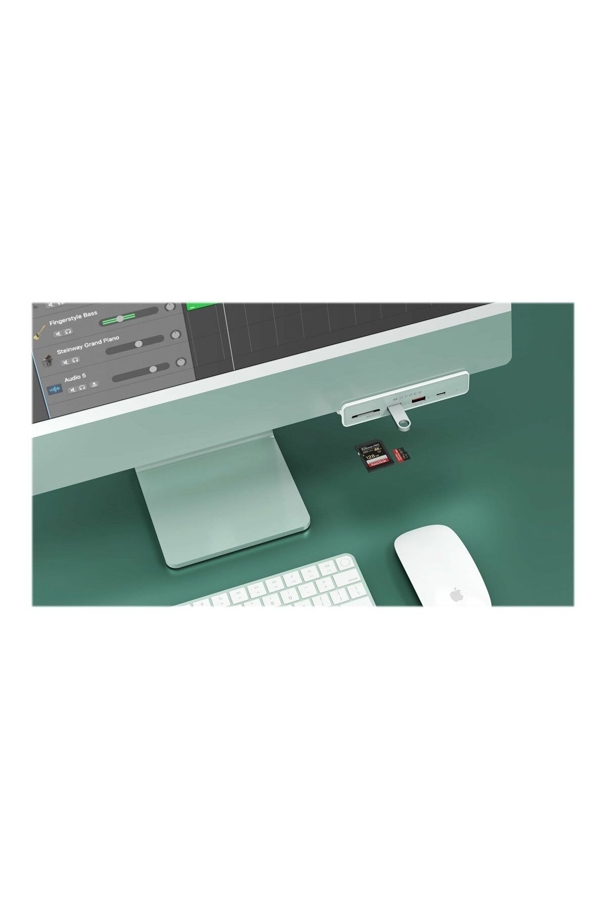 3DHyperStudio-HiperDrive USB-C 6-w-1 Form-fit Hub z 4K HDMI do iMac 24" | Ilość portów HDMI: 1 6