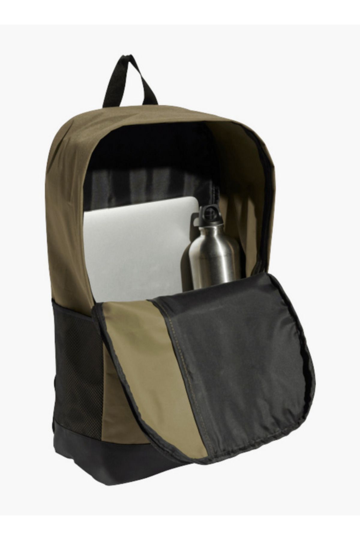 adidas-Logo Print School Backpack with Adjustable Straps and Zip Closure - 14x28x45 cms 3