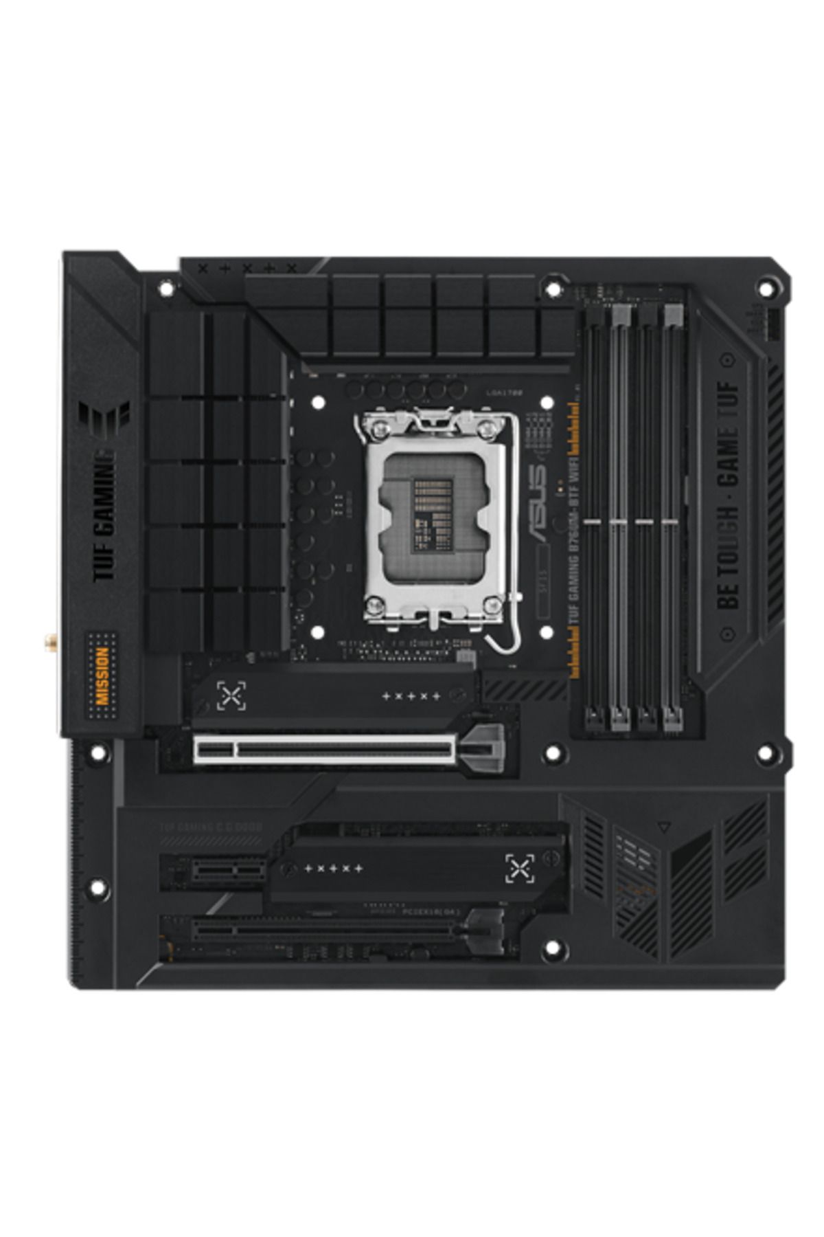 ASUS-TUF GAMING B760M-BTF WIFI | Intel LGA1700 | DDR5 | M.2, SATA | 4x SATA | 1