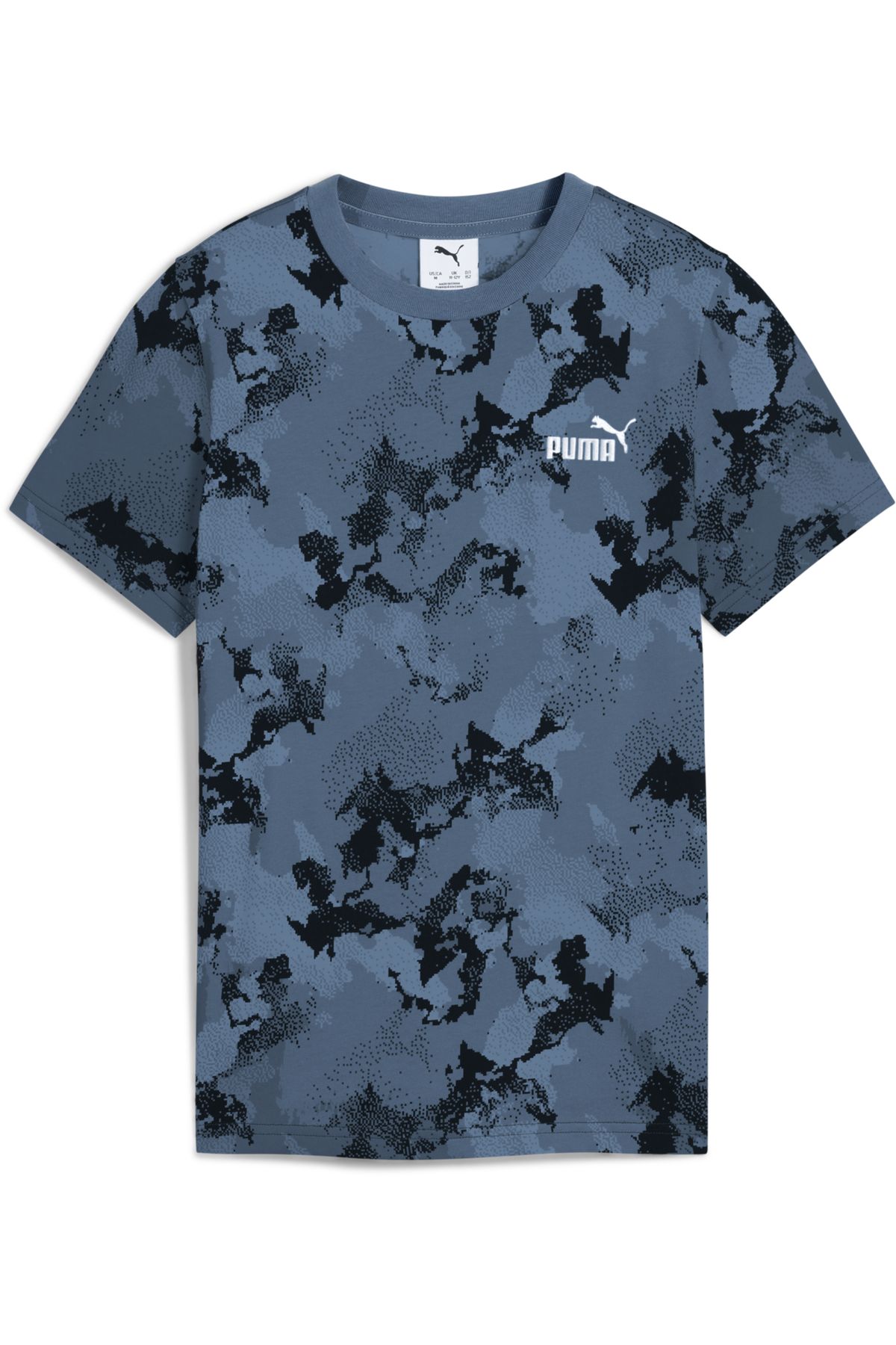 Puma-Essentials Camo All-Over Print Tee Youth 3