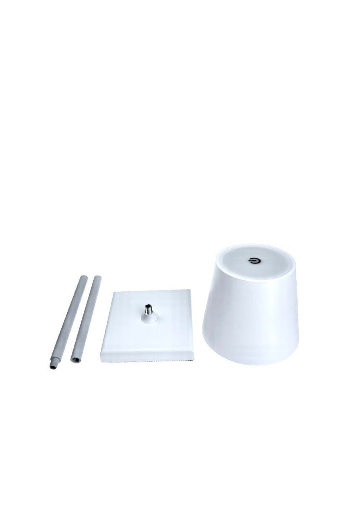 Tescomak-Rechargeable touch LED table lamp with telescopic rod, white 10