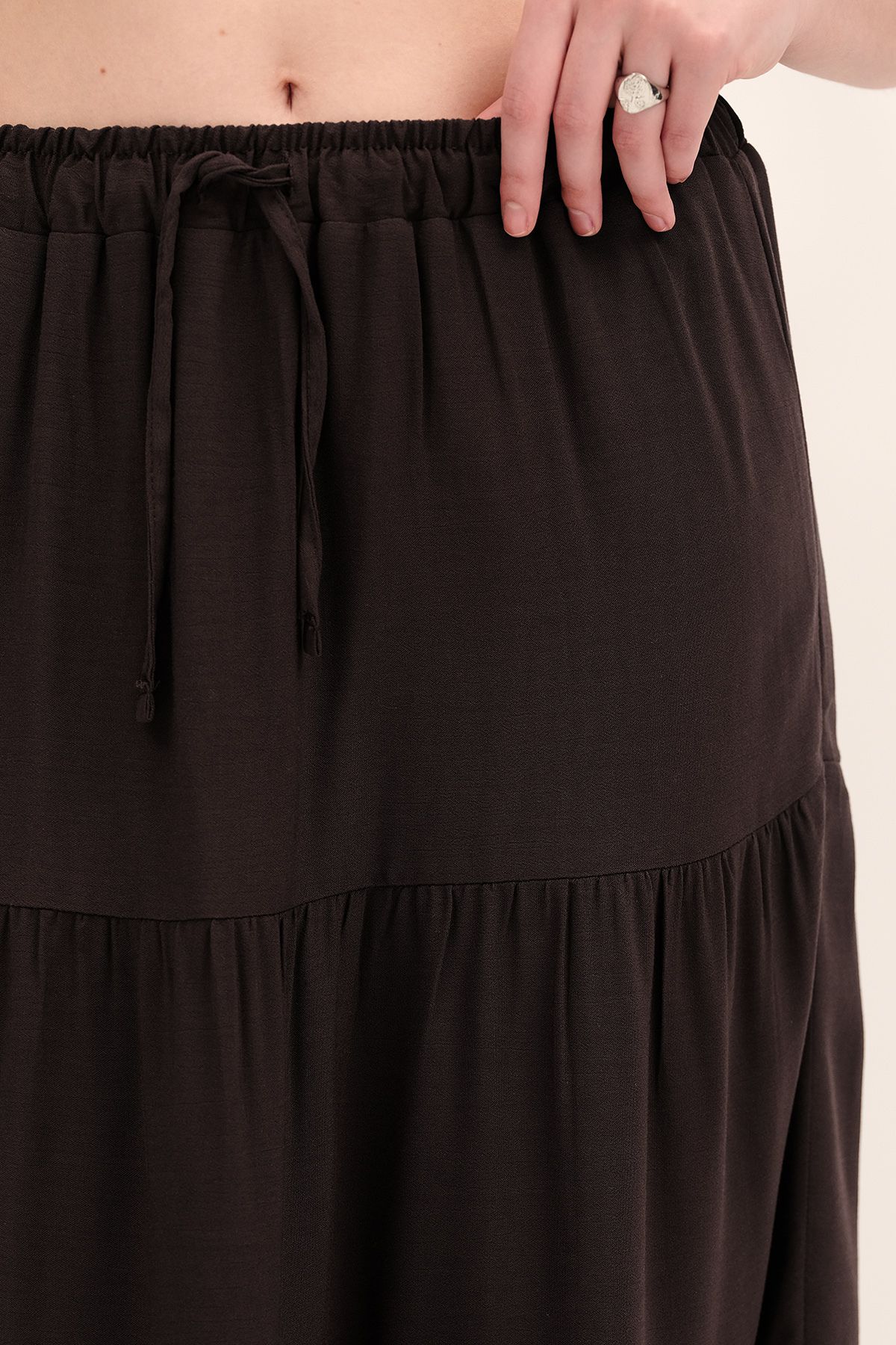 Addax-Long Skirt with Elastic Waist E16250-J7 3