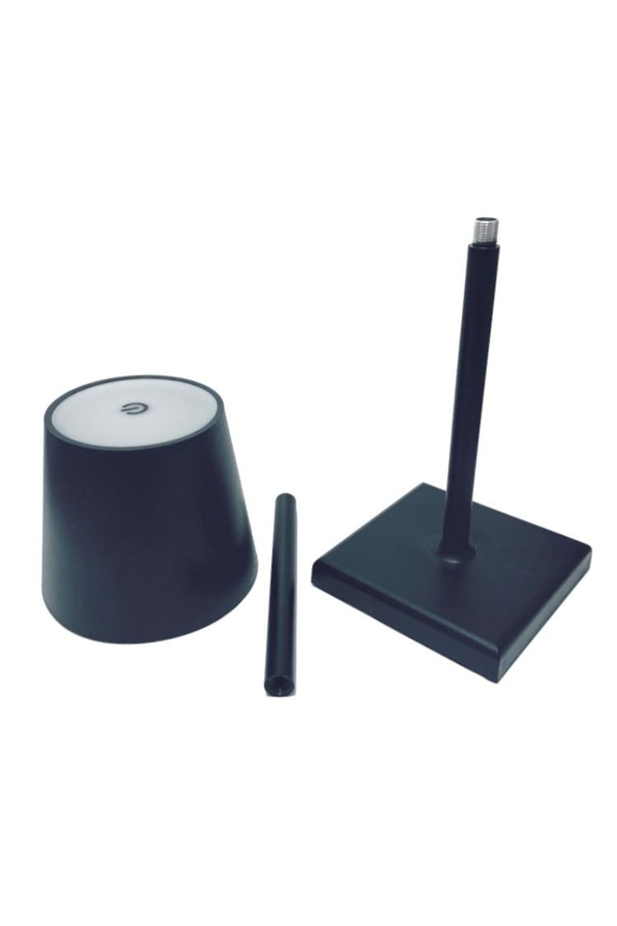 Tescomak-Rechargeable touch LED table lamp with telescopic rod, black 11
