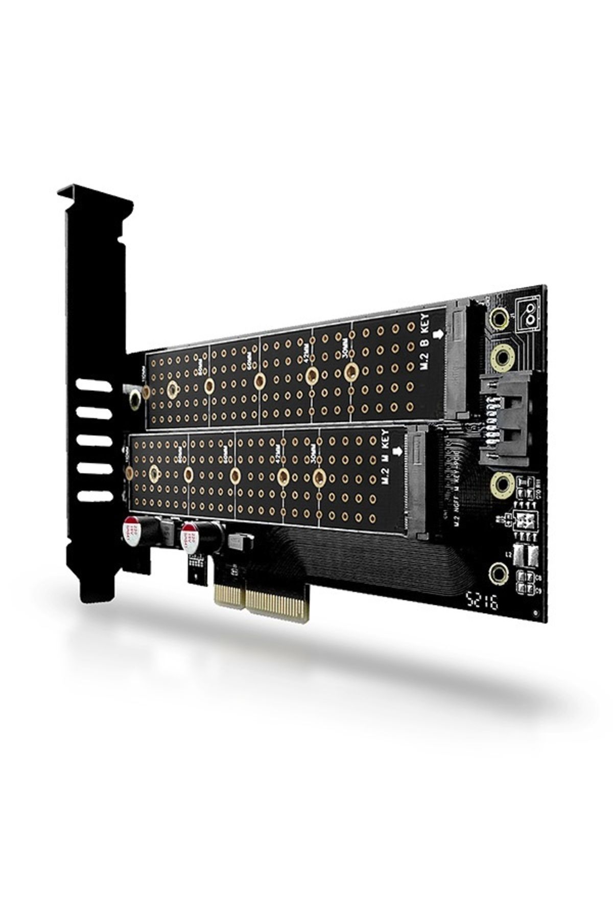 Axagon-PCI-Express x4 adapter to connect up to two M.2 disks to a computer | PCEM2-D 1