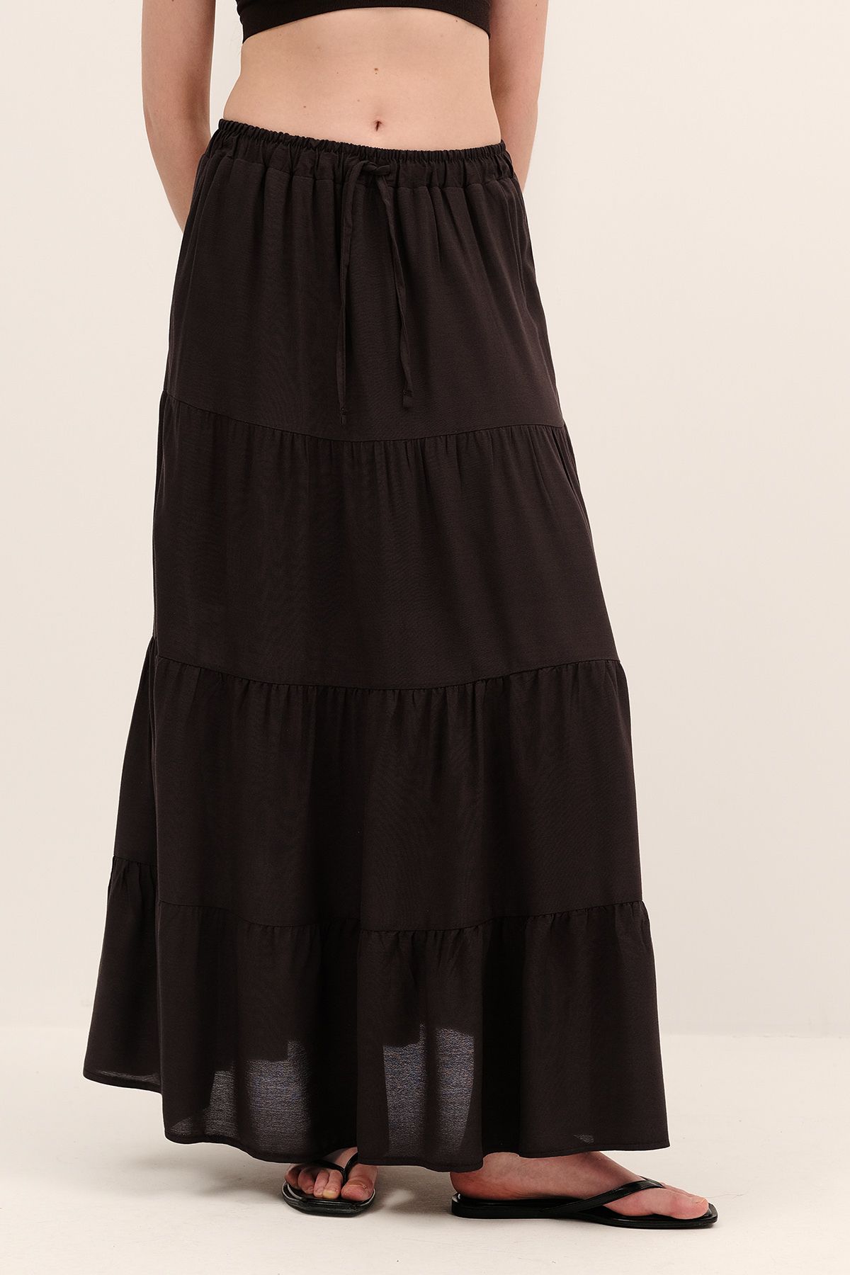 Addax-Long Skirt with Elastic Waist E16250-J7 5