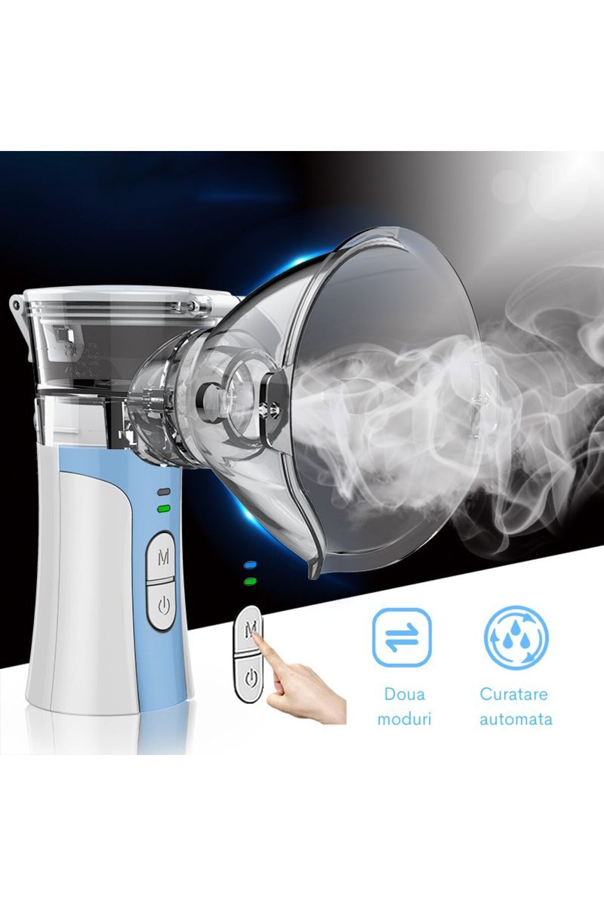 WowStep-Aerosol device, nebulizer, portable, clinically validated, ultrasonic, Mesh technology, accessories 4