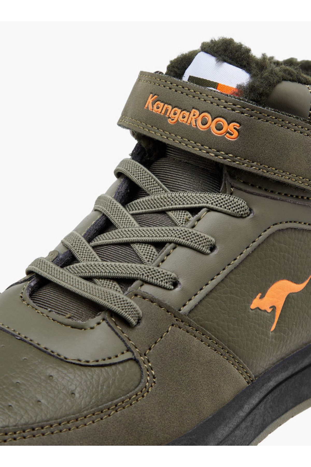 Kangaroos-Boys' Panelled High Top Shoes with Hook and Loop Closure 4