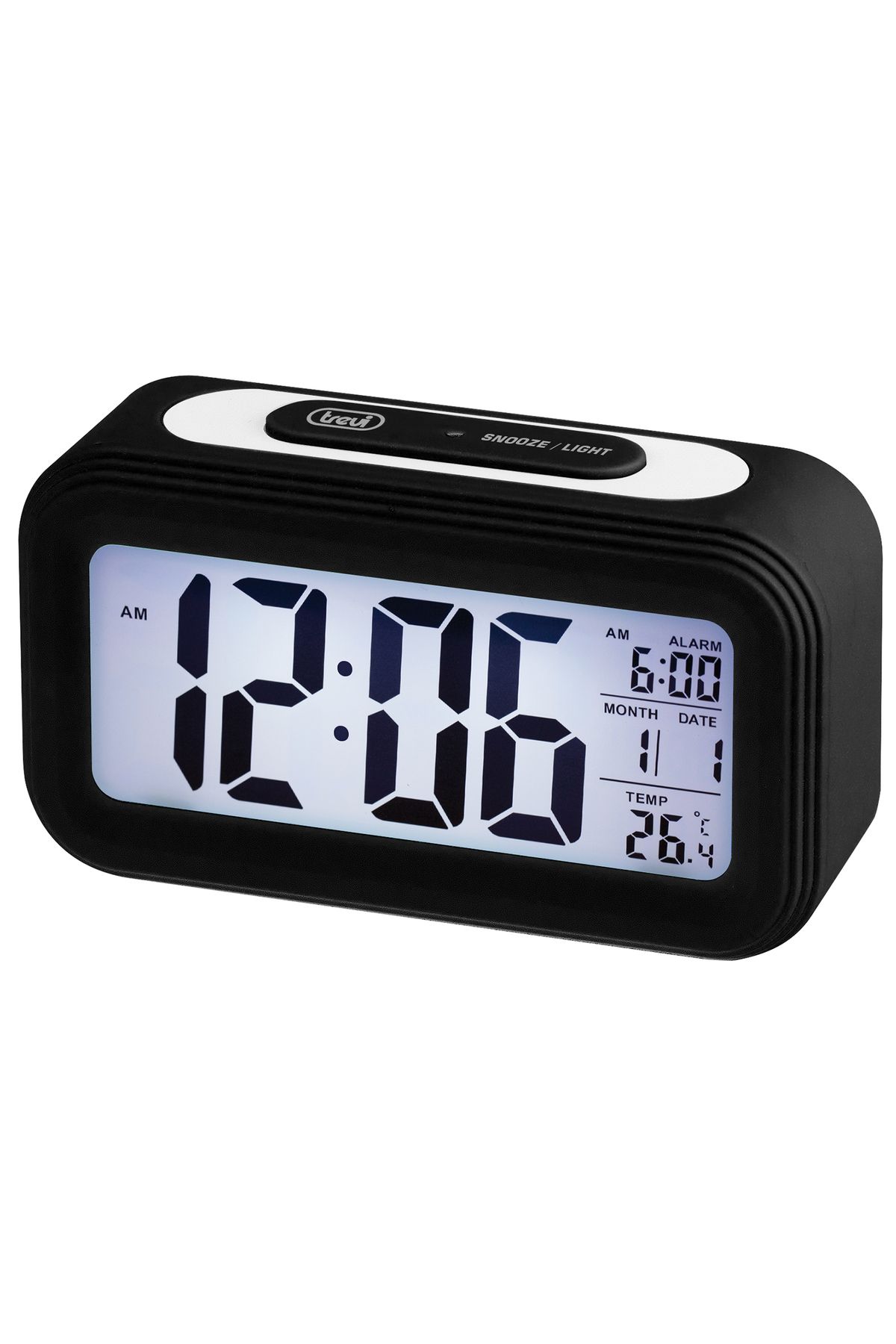 Trevi-Digital room clock 0SL306800 132 mm screen, with thermometer display, date and alarm function 3