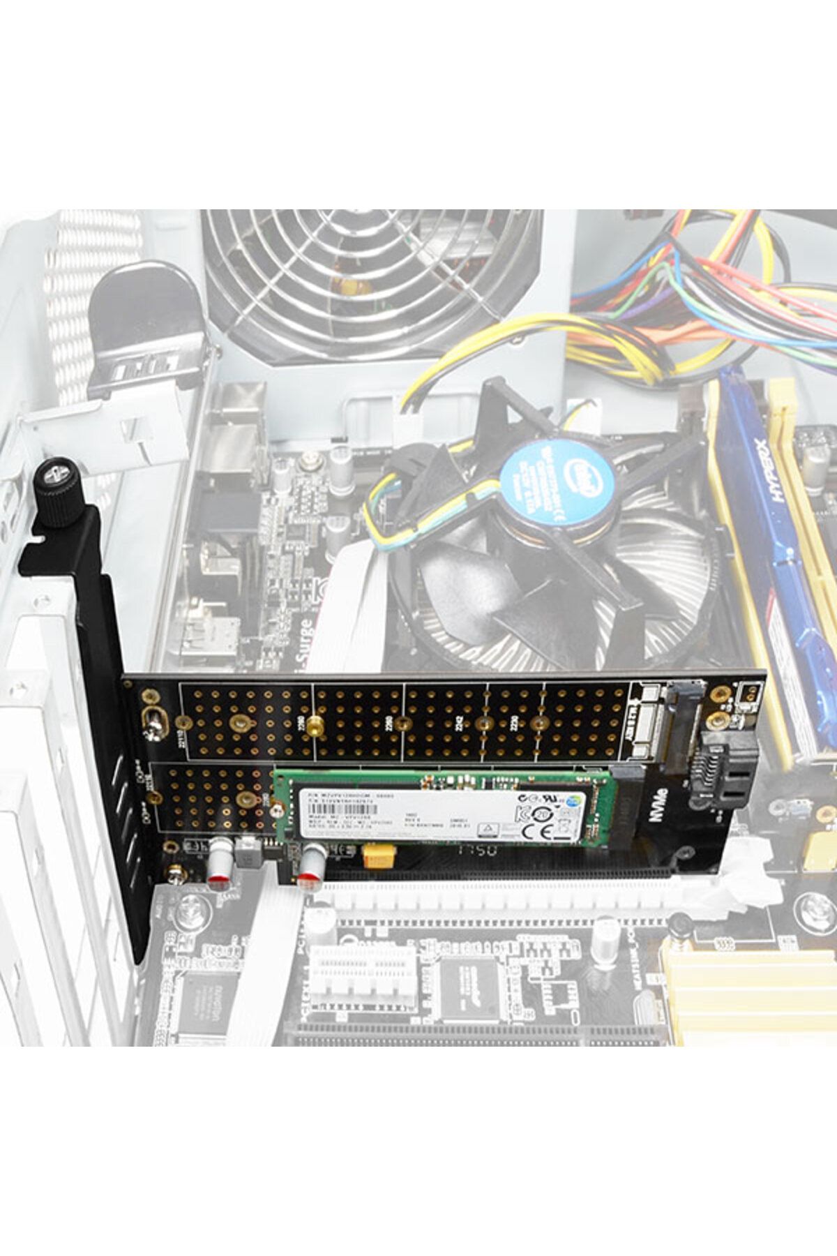 Axagon-PCI-Express x4 adapter to connect up to two M.2 disks to a computer | PCEM2-D 9