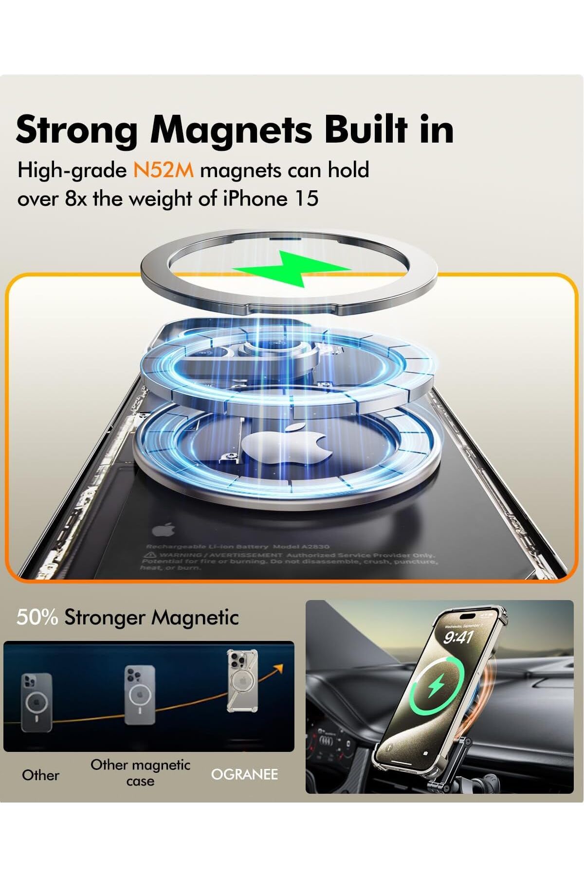 Generic-Phone Case Compatible With Iphone 16 Pro Max, 360° Rotation Kickstand 7