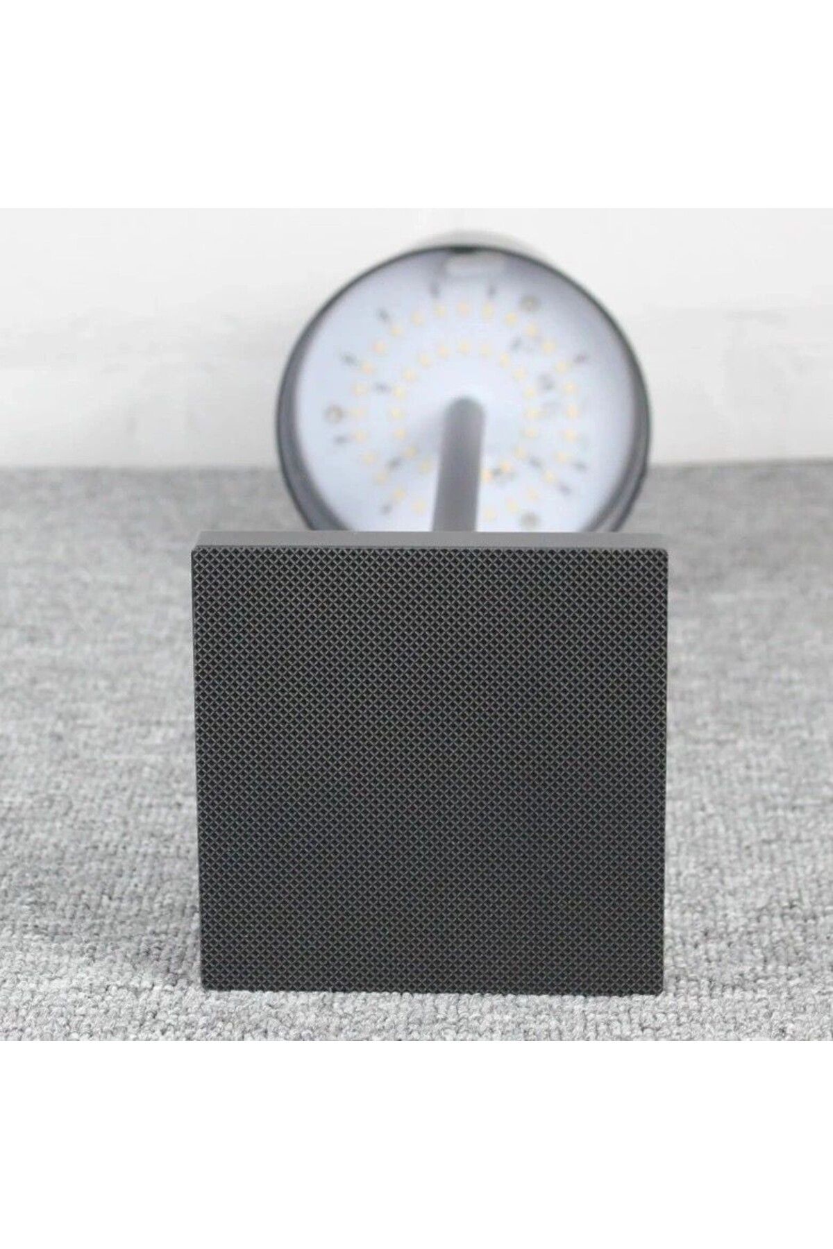Tescomak-Rechargeable touch LED table lamp with telescopic rod, black 4