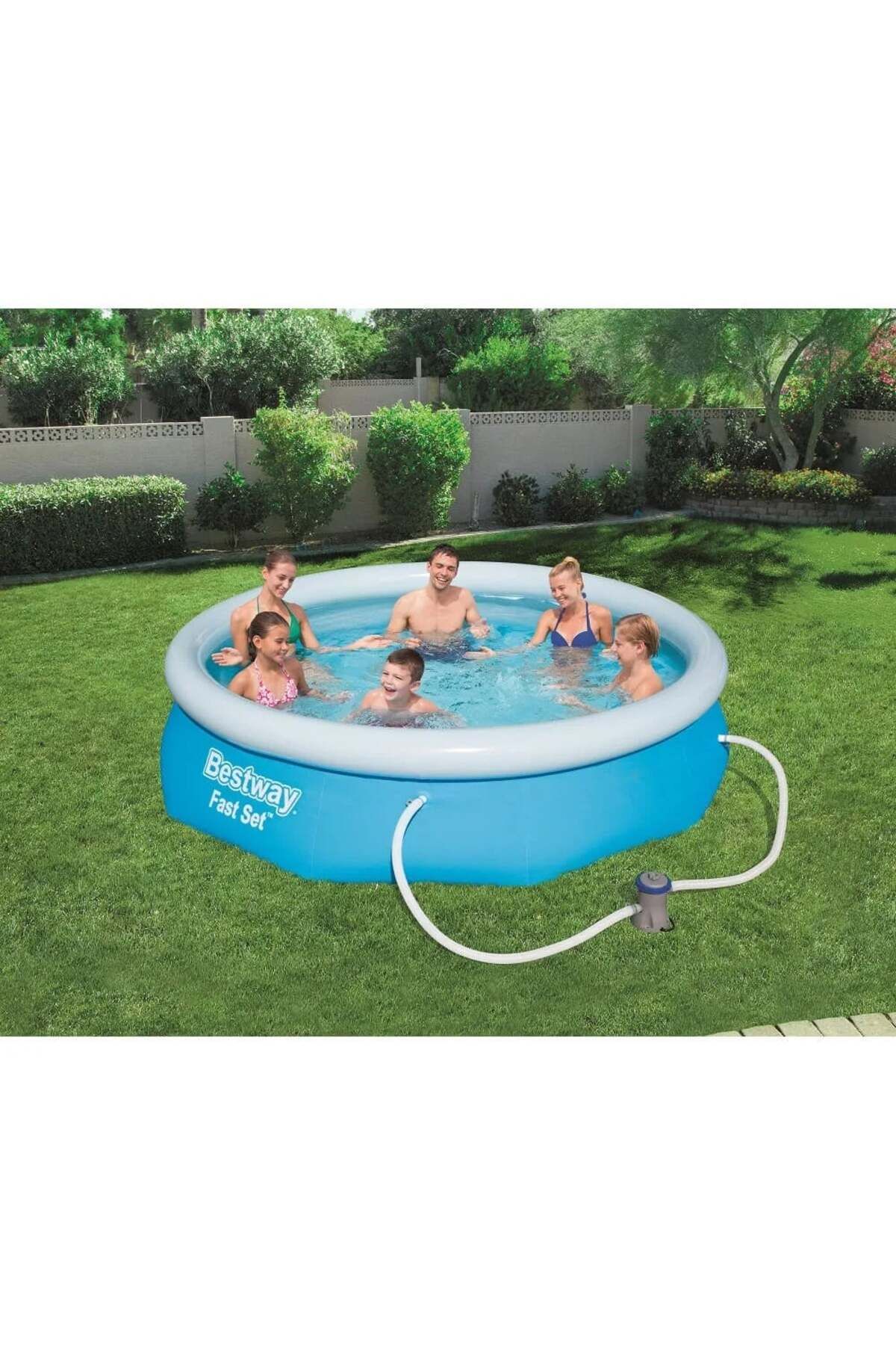BESTWAY-Piscină cu priză rapidă, pompă de filtrare, 3,05 m x 76 cm, 3.800 litri 3
