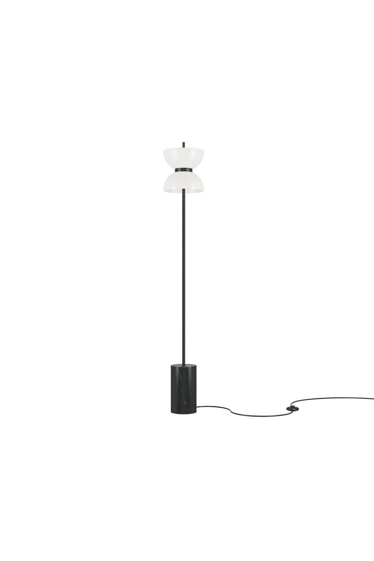 MAYTONI Lampă De Podea Kyoto Cu Led, Cu Întrerupător, 11w, 1300lm, Lumină Caldă, Ip20, Alb-negru, - One Size