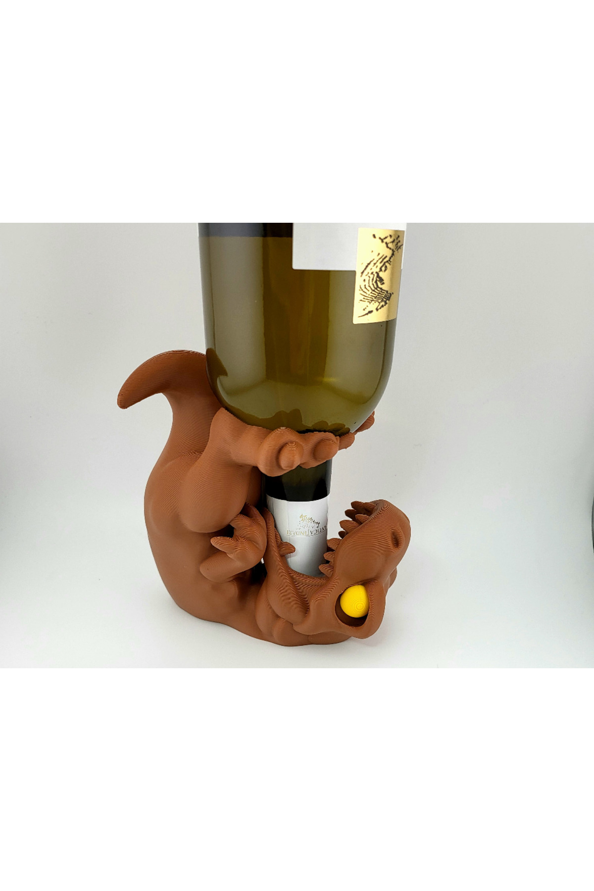 Velociraptor Bottle Holder – 3D Printed Dinosaur Decoration (13 cm)