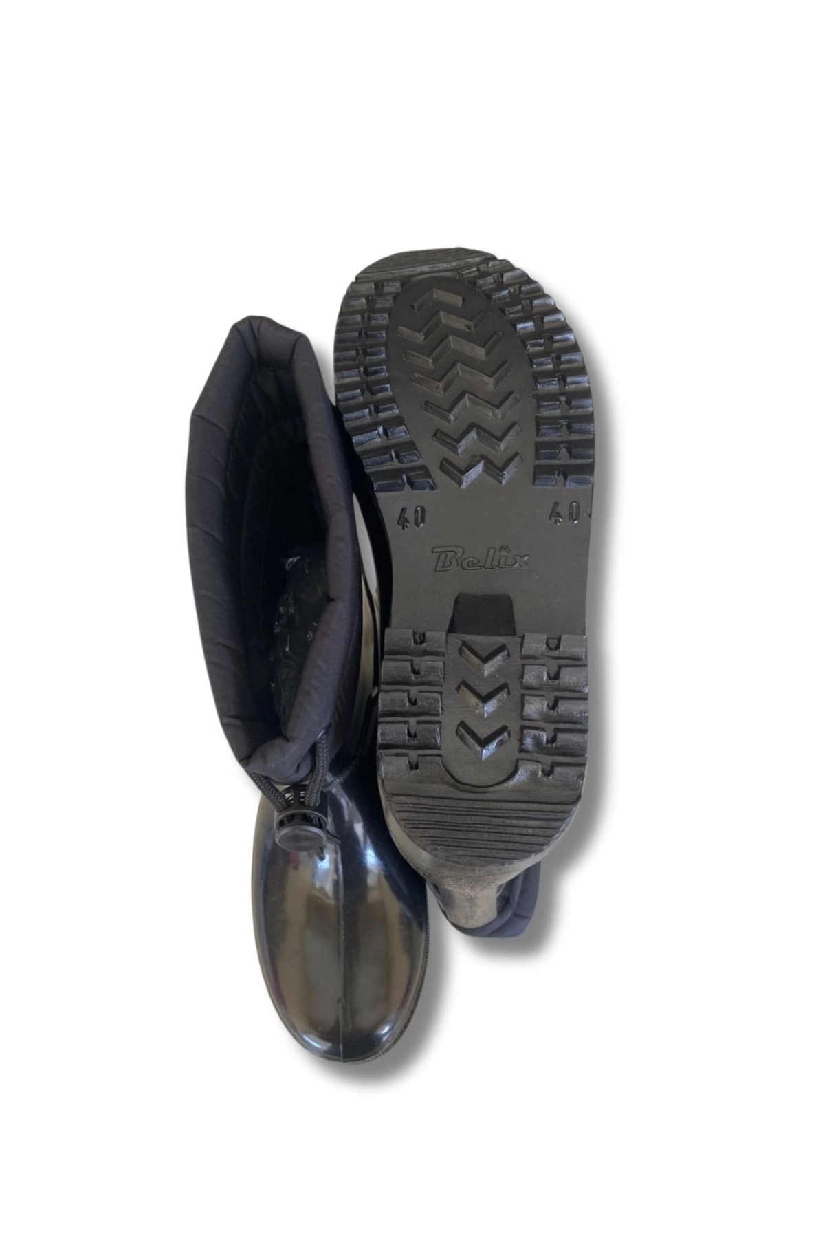 belixspor  Konçlu Peluşlu Unisex Yağmur Çizmesi Siyah 36-40 Siyah - Görsel 6