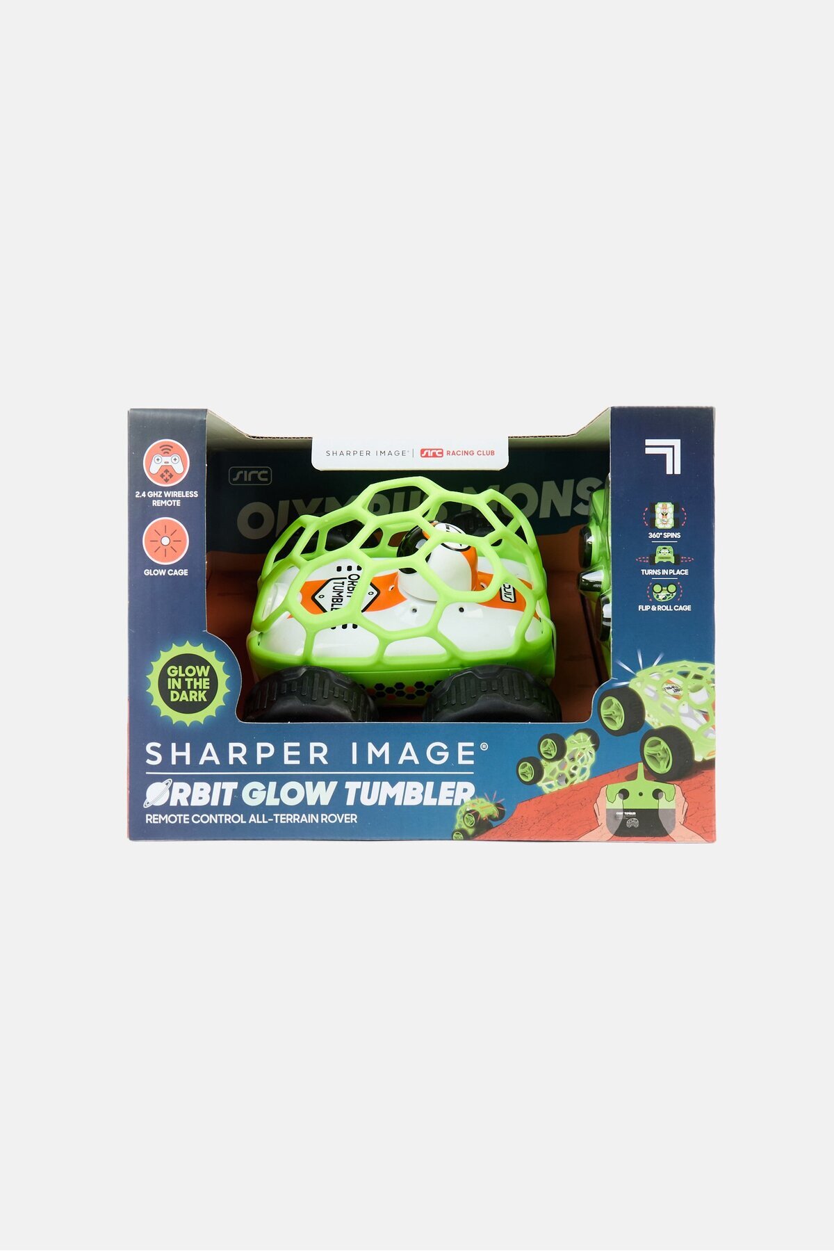 Sharper Image-Remote Control Glow In The Dark Orbit Tumbler Car 1