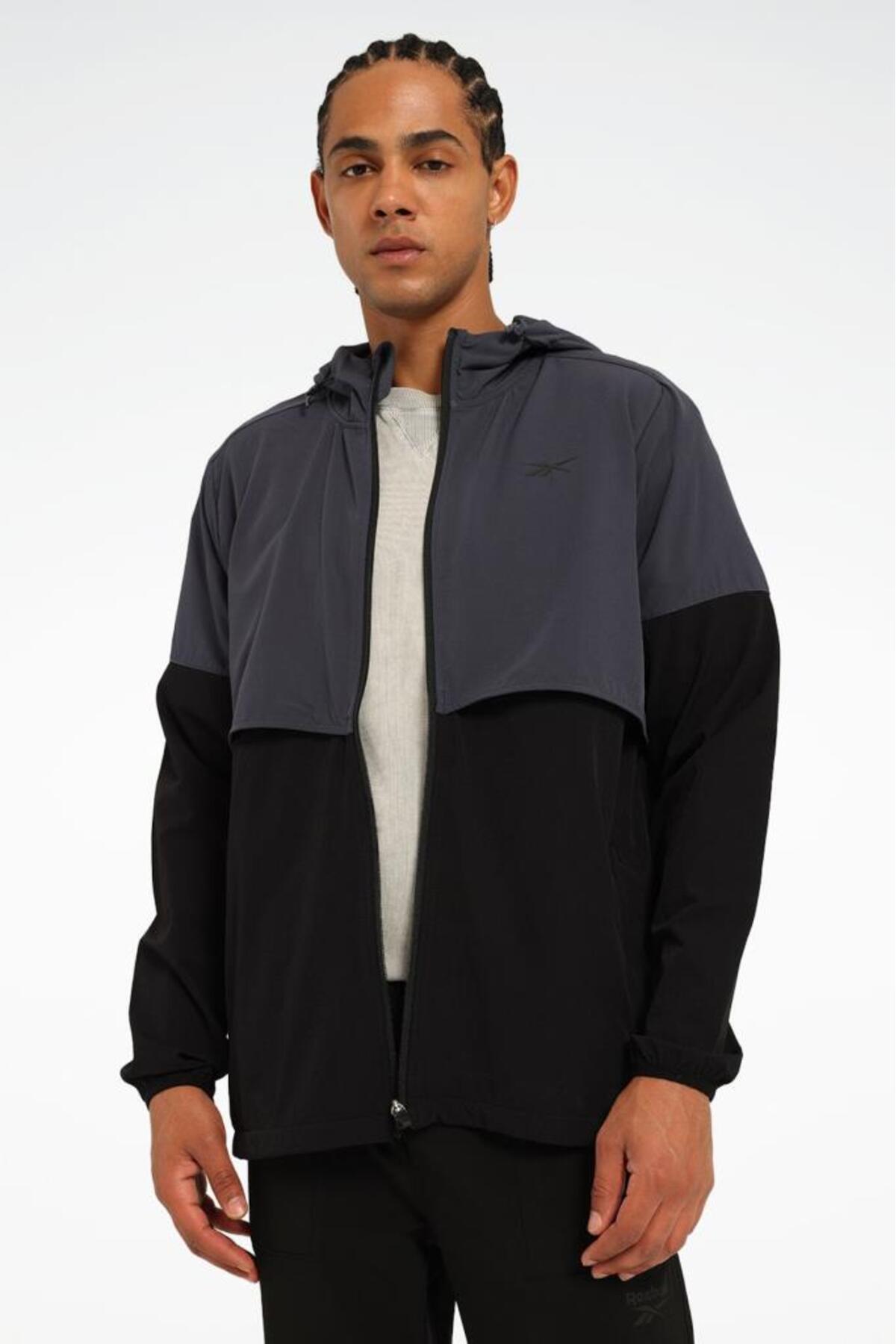 Reebok ZEVEN JACKET 101949657 Erkek Eşofman Üstü Siyah S-XXL