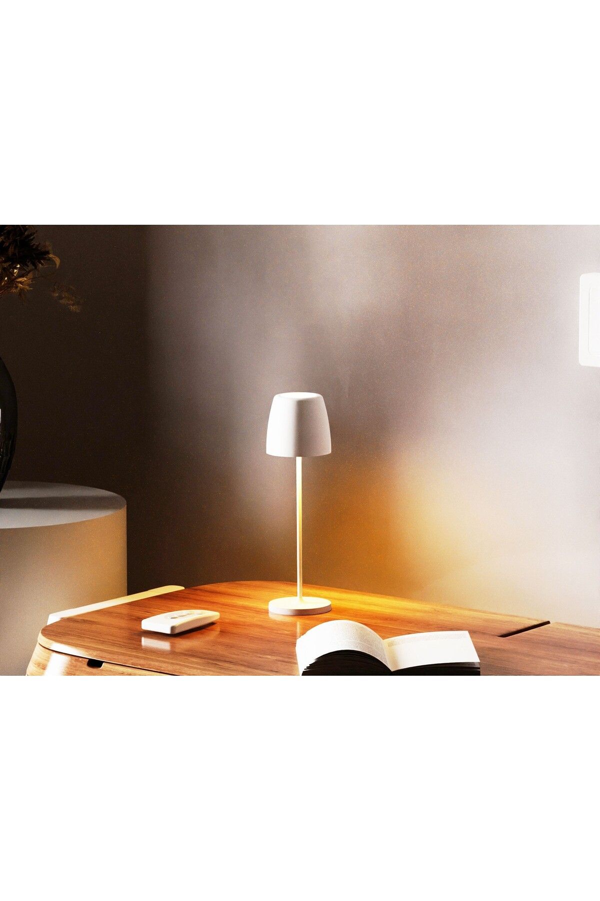 Tescomak-Rechargeable touch LED table lamp with telescopic rod, 200LM white 7