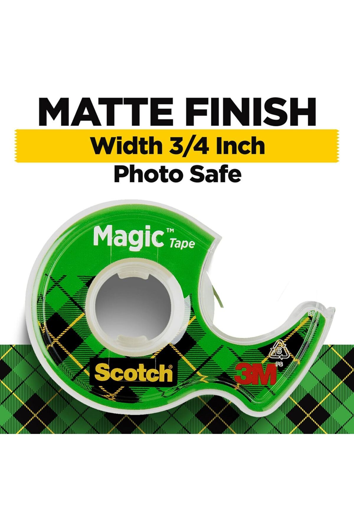 Scotch-Magic Tape, 6 Rolls, Numerous Applications, Invisible, Engineered for Repairing, .75 x 650 In 3