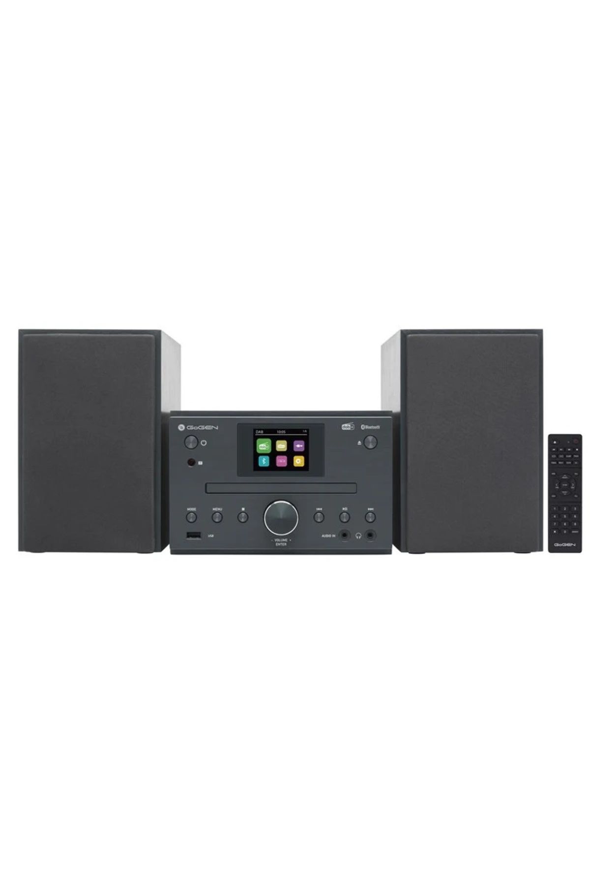 Gogen-MSC 472 BTDAB audio system, 2 x 15 W, Bluetooth, CD, DAB+/FM, color LCD, remote control, gray 1
