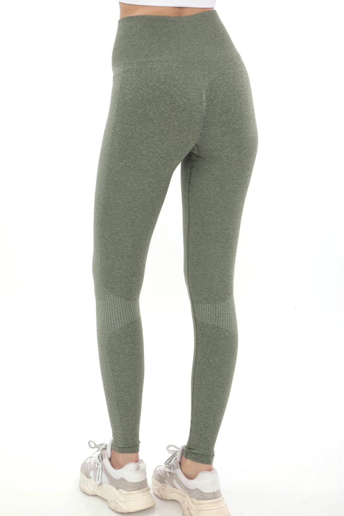 NOLYA MODA  Yüksek Bel Dikişsiz Spor Tayt - Görsel 3