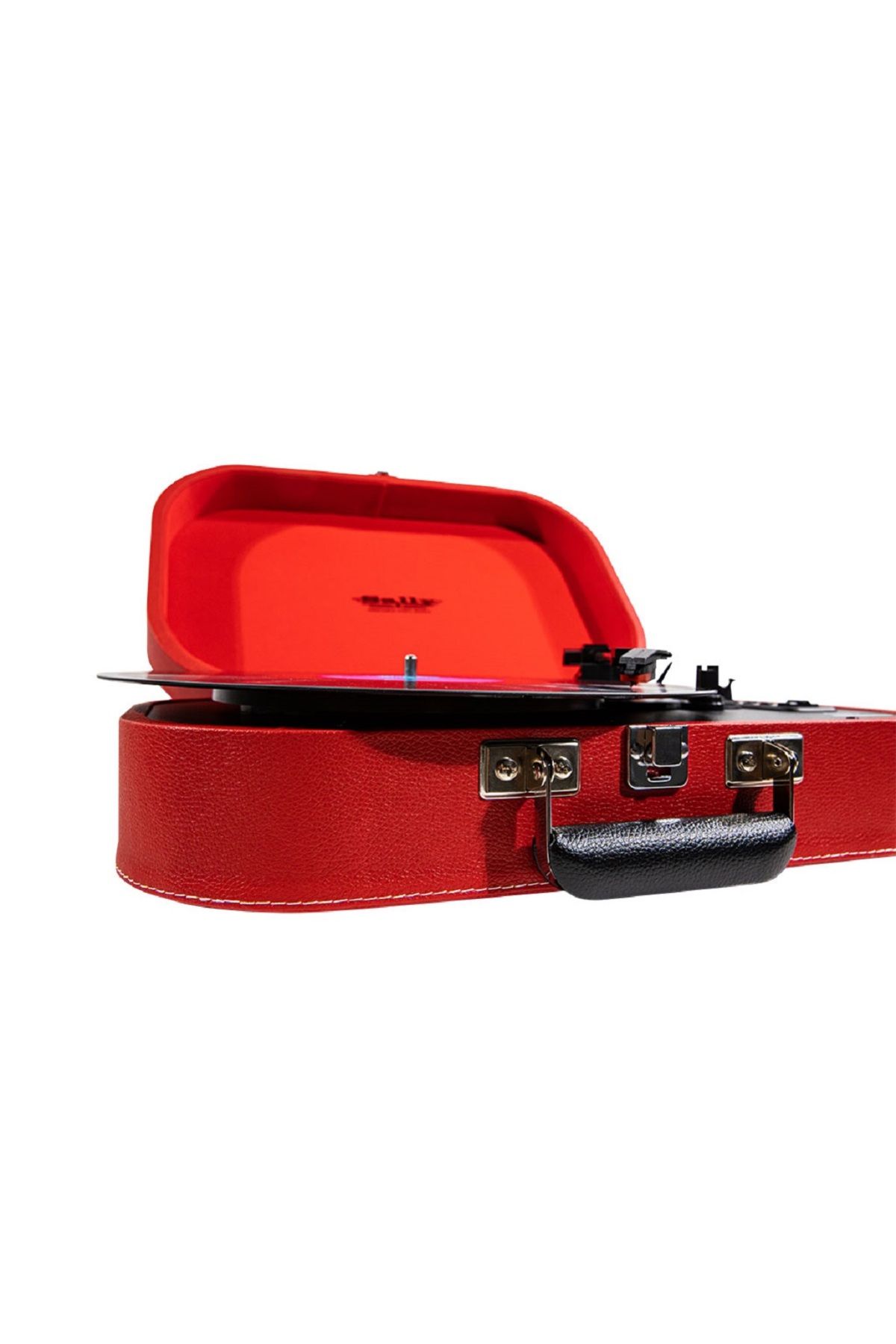 Trevi-Portable pickup with built-in battery, stereo recording on USB stick, Bluetooth, red 3