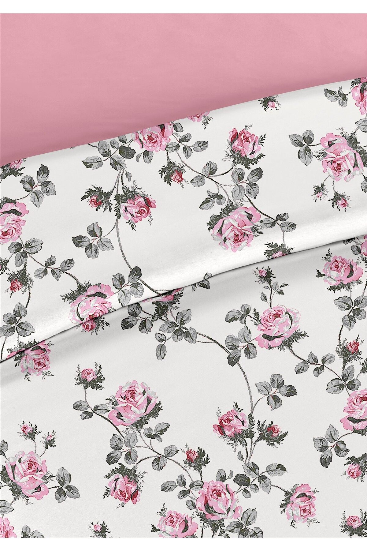 Evim-Daisy 100% Cotton Akfil Cotton Single Duvet Cover Set 160X220Cm Light Pink Pink 3