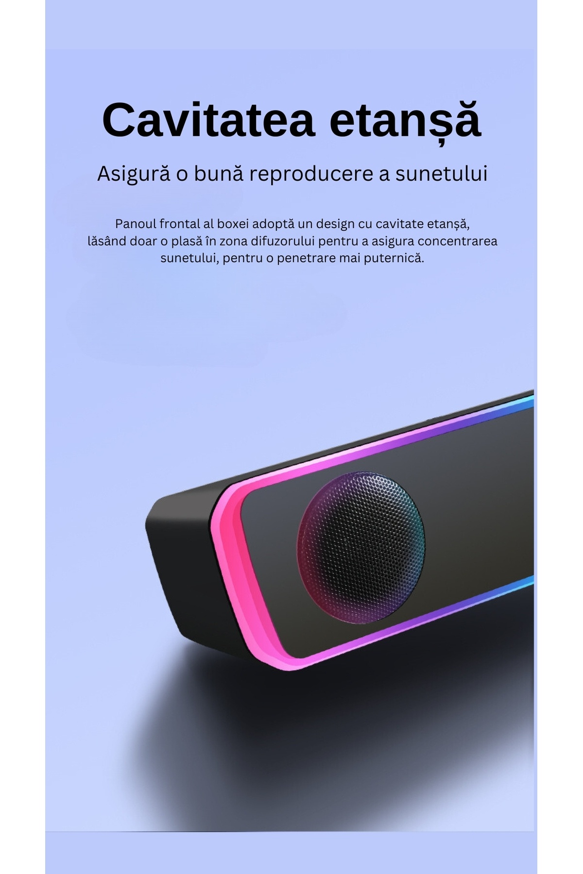 A ATAB-PC Gaming Speaker, Bluetooth Multimedia, Rgb Lighting, 3.5 Mm Jack Connection, Usb, 360 Surround Sound 9