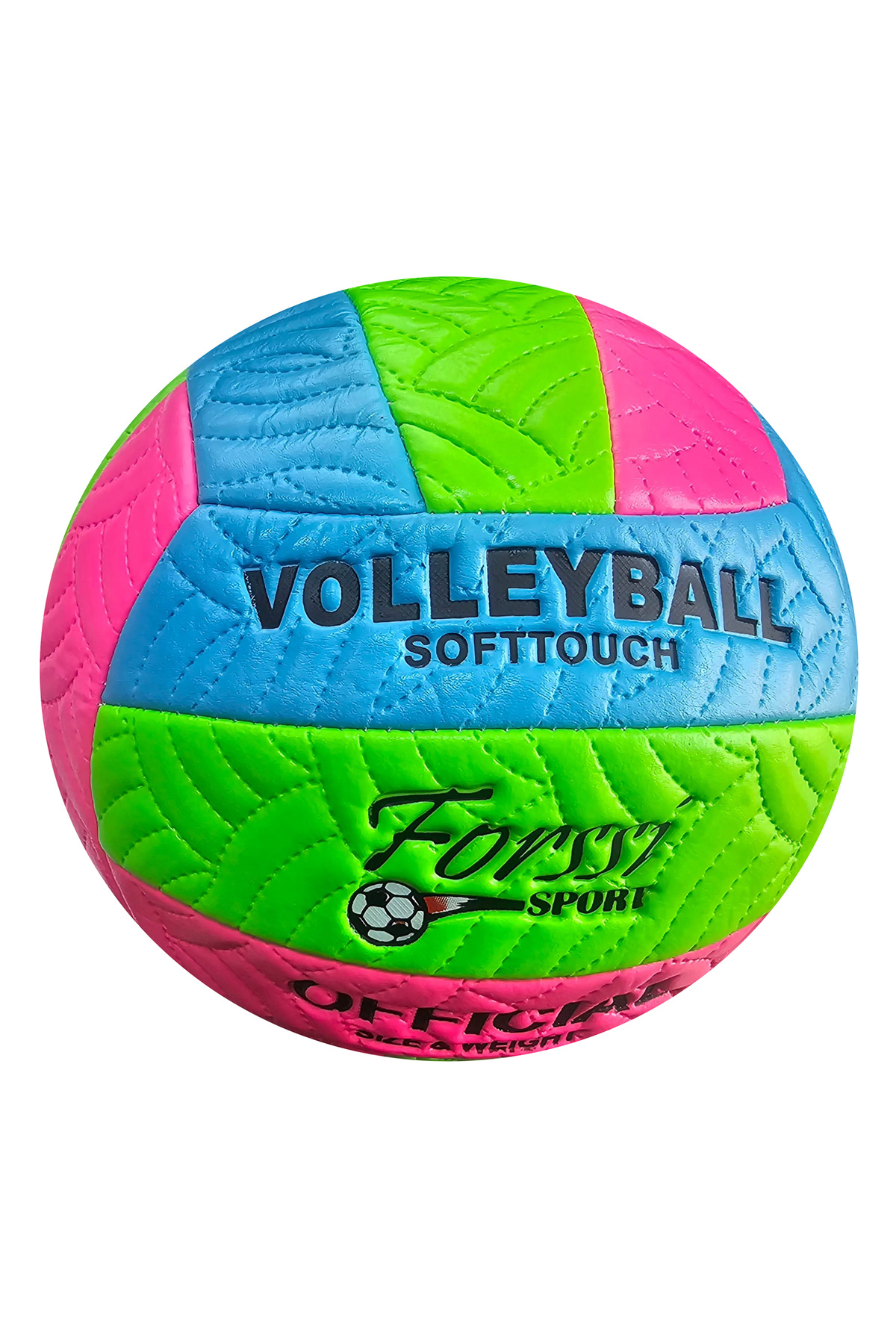 keufman Avessa VLM-700 Makina Dikişli Soft Touch 280 gr Fosforlu Deri Voleybol Topu No:5 Renkli